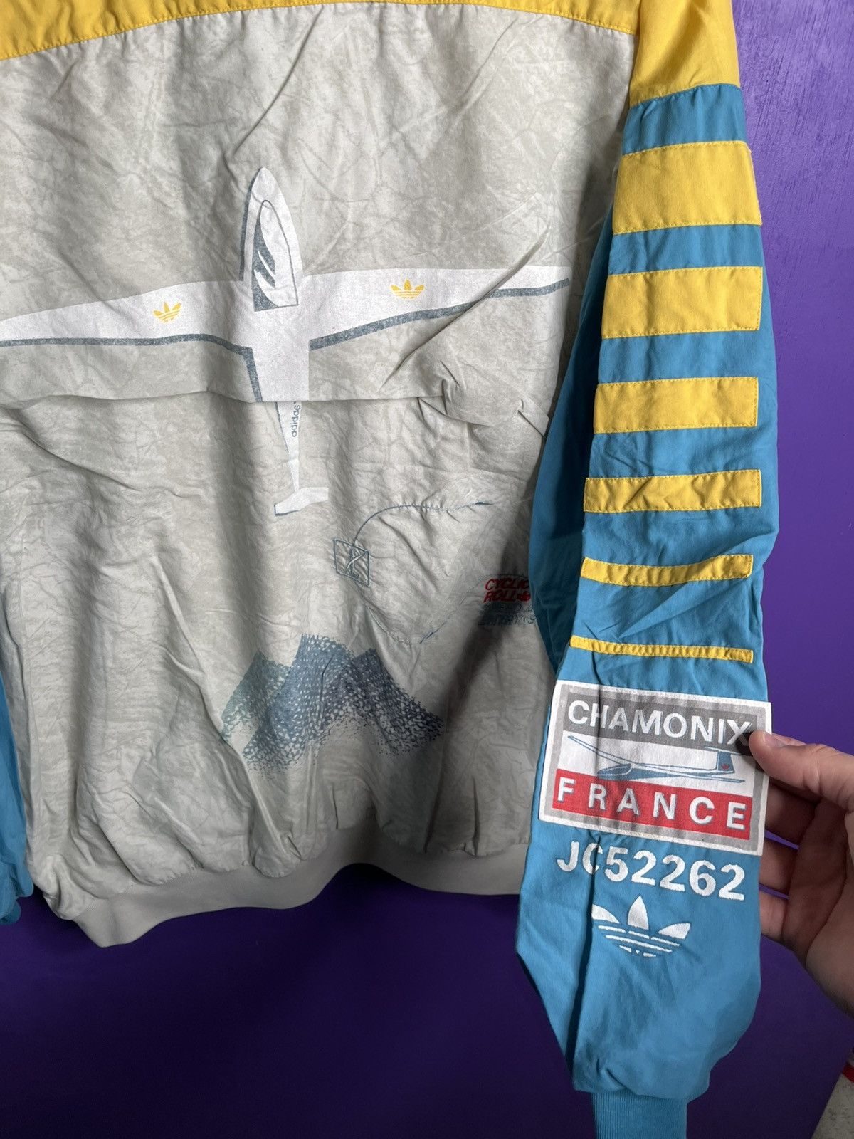 Adidas × Vintage Vintage 1998 Adidas cross country flight sweatshirt Size US XL / EU 56 / 4 - 3 Thumbnail