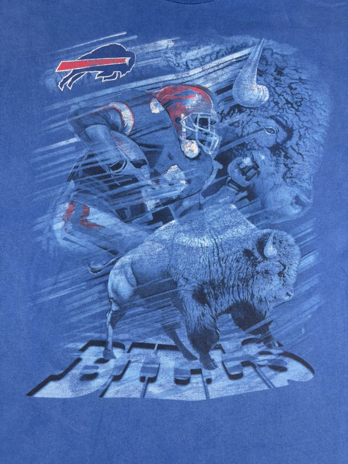 NFL × Vintage Vintage Buffalo Bills Tshirt Size US XXL / EU 58 / 5 - 3 Thumbnail