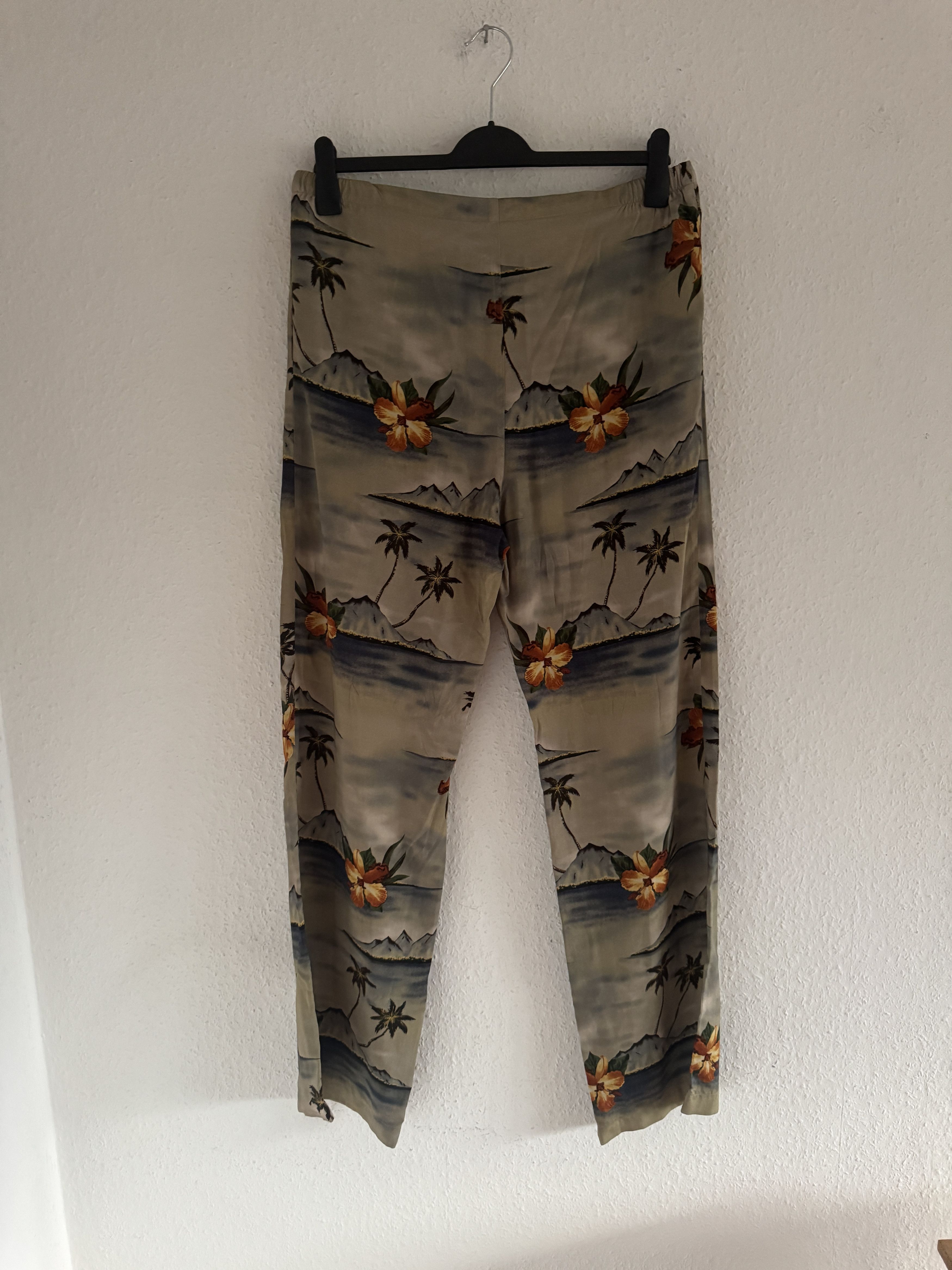 Celine Palm Tree Hawaiian Print Pants Size US 34 / EU 50 - 10 Thumbnail