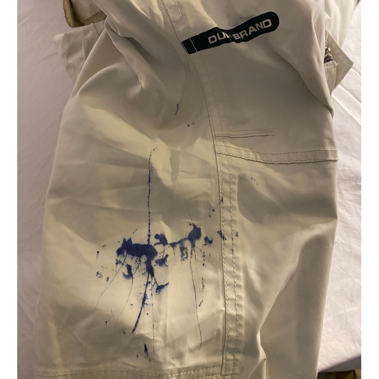 Other Y2K Snowboard Ski Cargo Pants Cream White Dub Brand XL Size 30" / US 8 / IT 44 - 4 Thumbnail