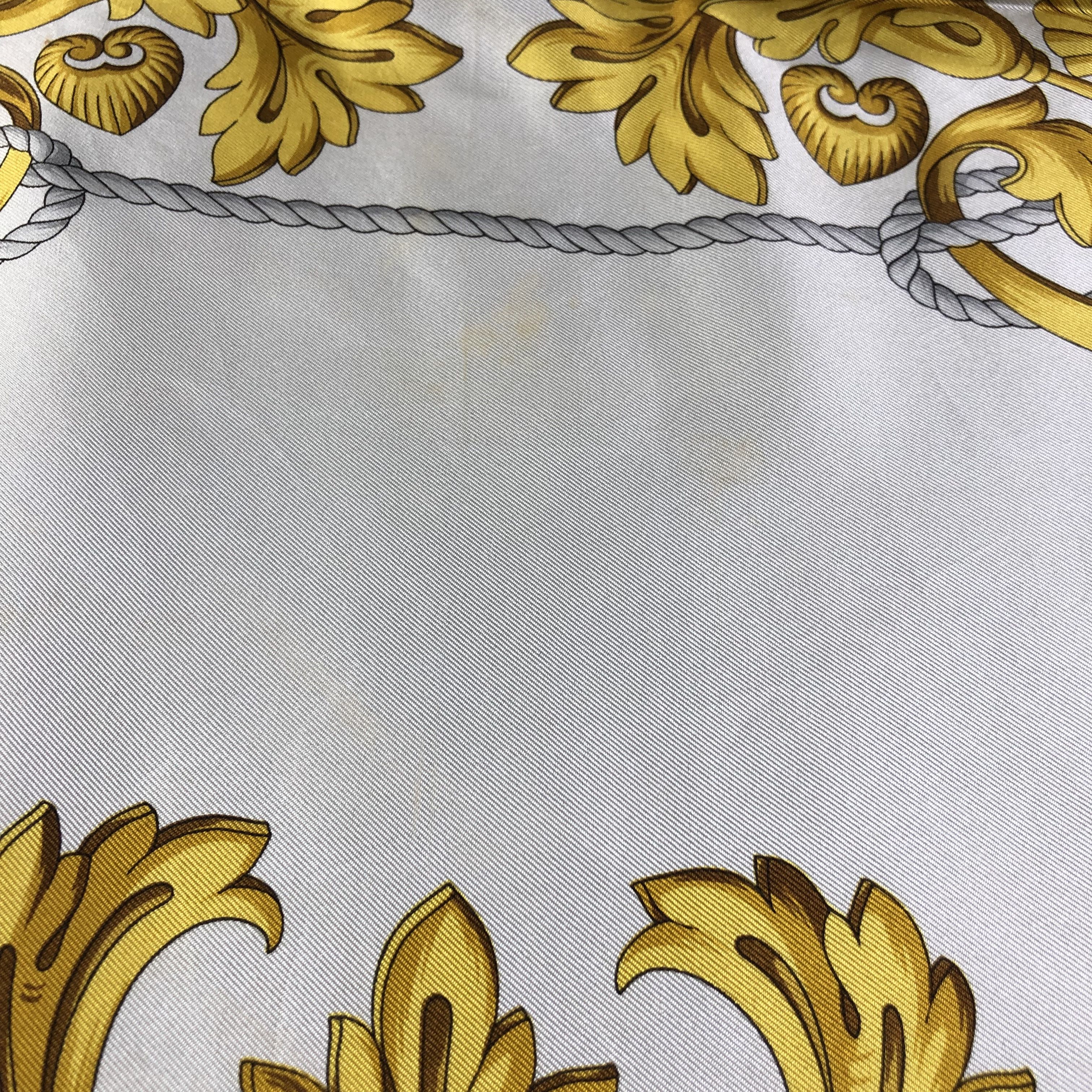 Vintage Rochas Paris Luxury Baroque Silk Scarf M475 Size ONE SIZE - 13 Thumbnail