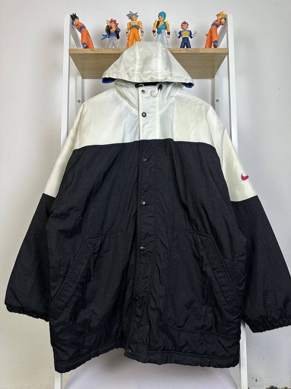 Nike × Vintage RARE VINTAGE NIKE LONG JACKET NICE DESIGN Size US L / EU 52-54 / 3 - 1 Thumbnail