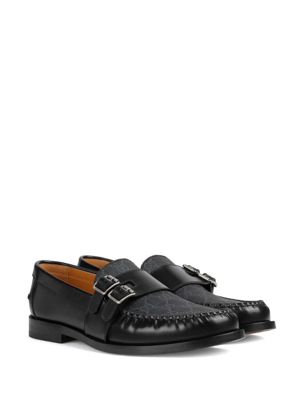 Gucci o1mt1gz0225 Buckle Loafers With GG in Black Size US 7 / EU 40 - 2 Thumbnail
