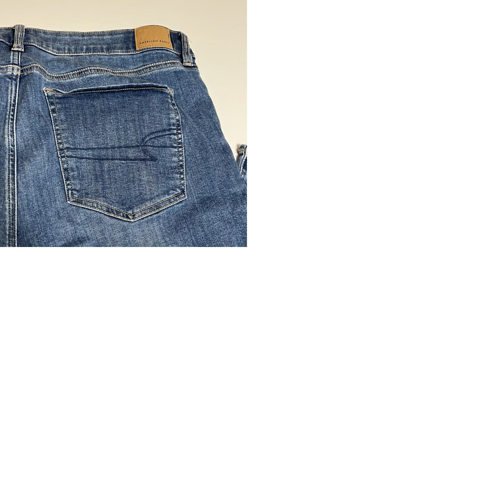 American Eagle Outfitters VINTAGE American Eagle Outfitters Kick Boot Jeans Womens 18 Short Blue Denim Bootcut Regular 38x28 Pocket Logo Zipper Stretch Replacement? Size 40" / US 18 - 9 Thumbnail
