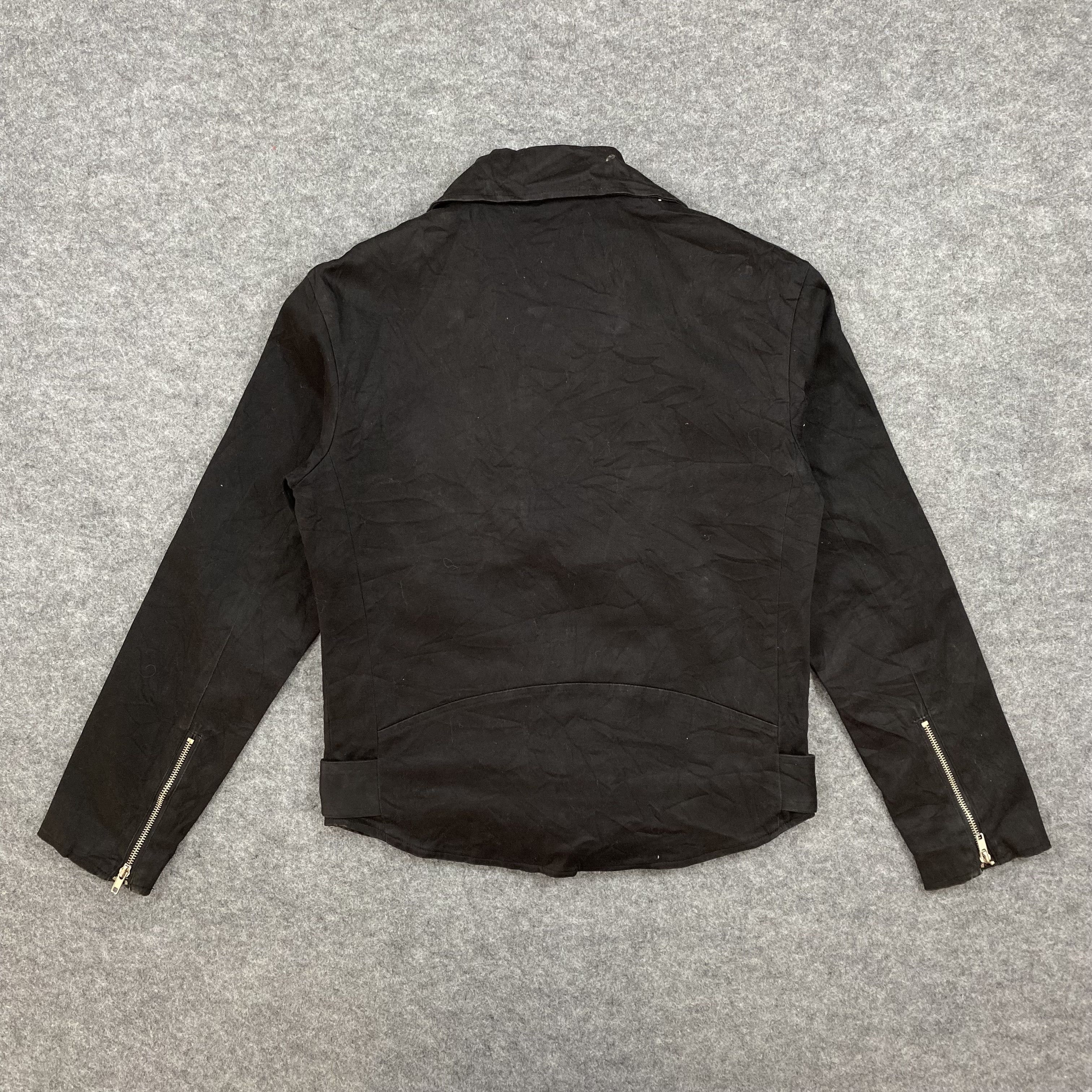 If Six Was Nine VTG 90s Body Wave Japan Double Rider Canvas Biker Jacket Size US L / EU 52-54 / 3 - 2 Thumbnail