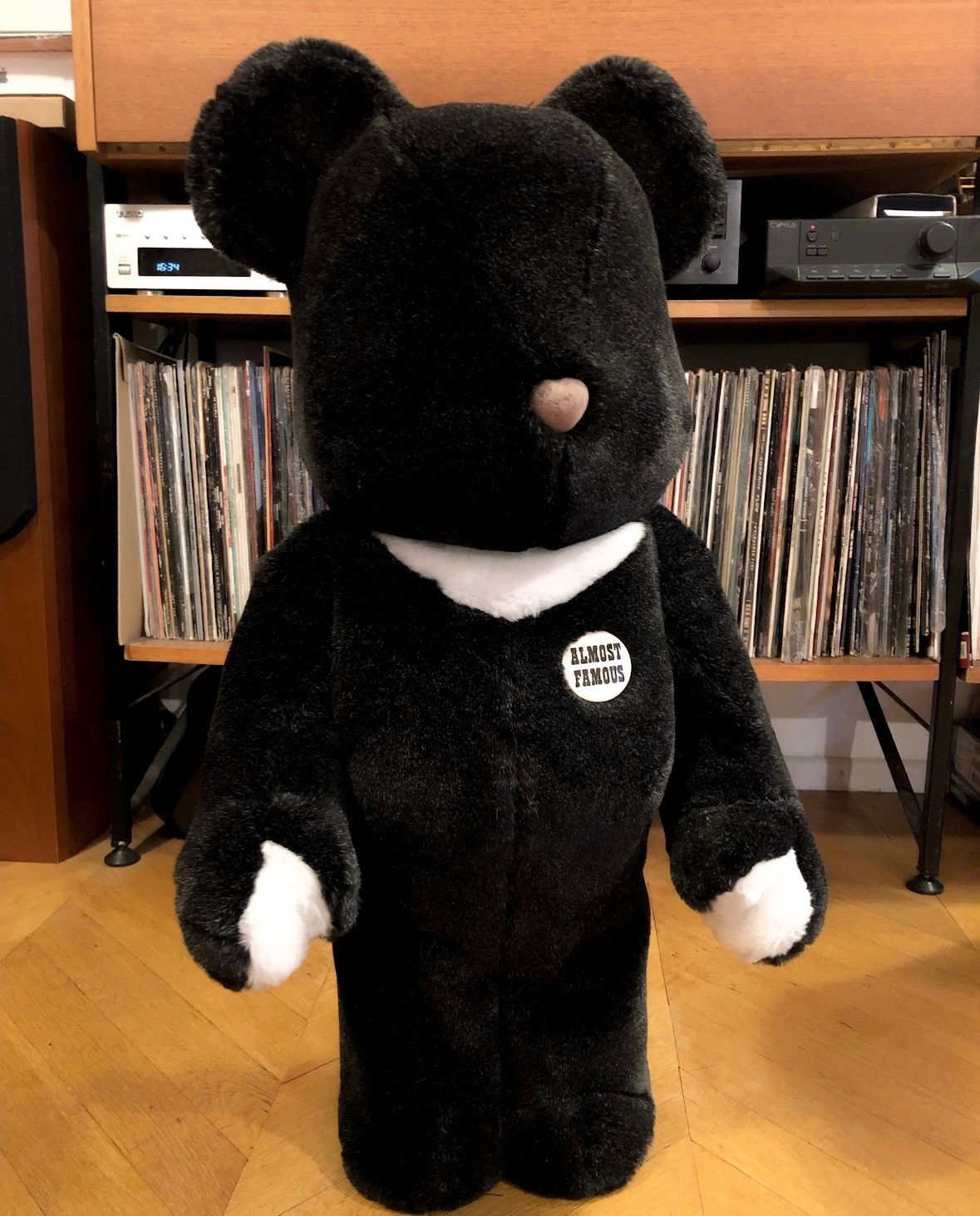 image of Fragment Design Medicom Bearbrick in Black, Men's