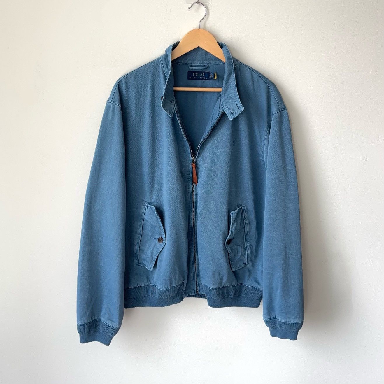 Polo Ralph Lauren Montauk Chino Jacket Garment Dyed Bomber Windbreaker Size US XL / EU 56 / 4 - 1 Thumbnail