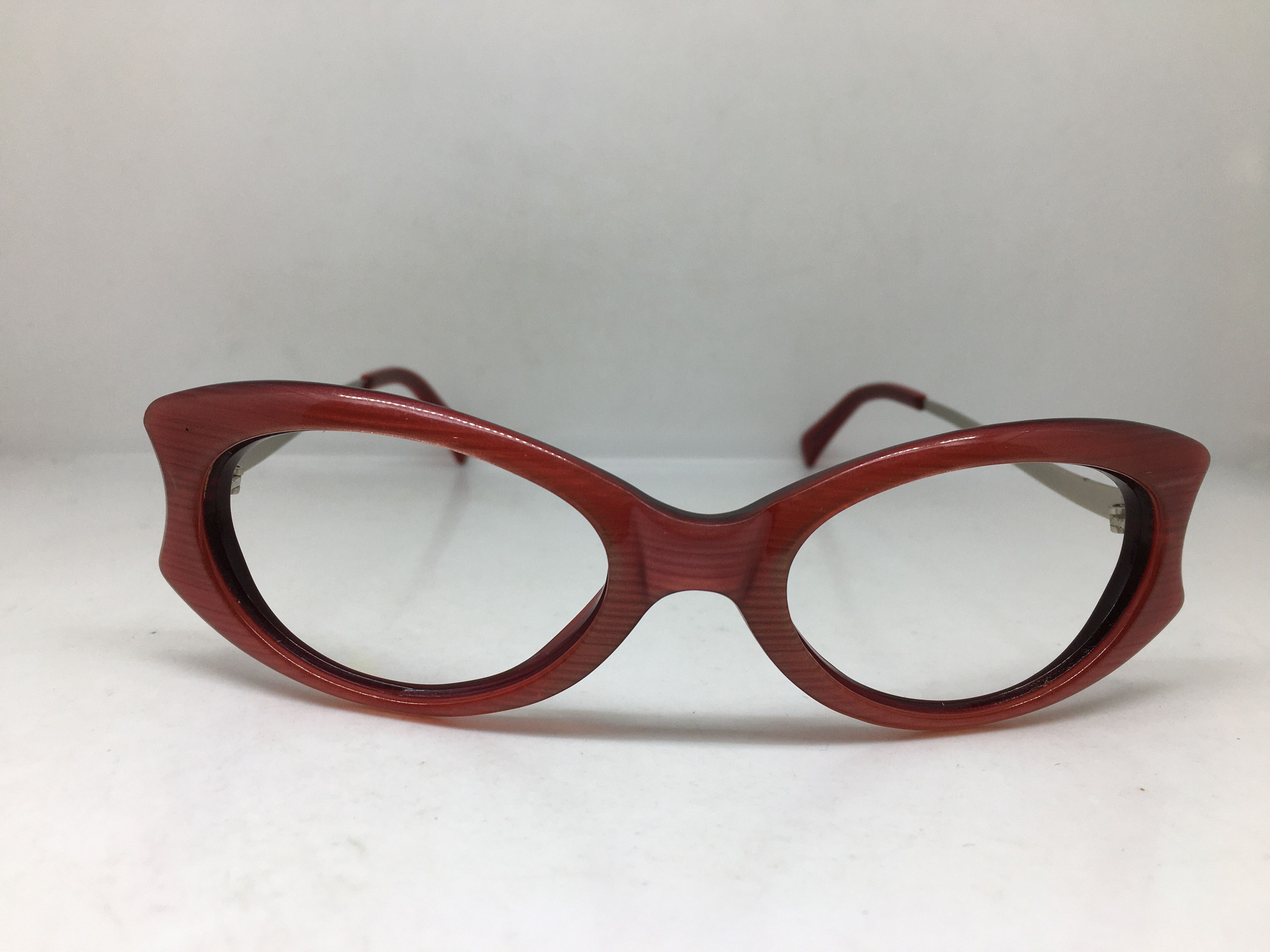 Other Handmade Red Acetate Cat Eye Eyeglasses Frame Size ONE SIZE - 1 Thumbnail