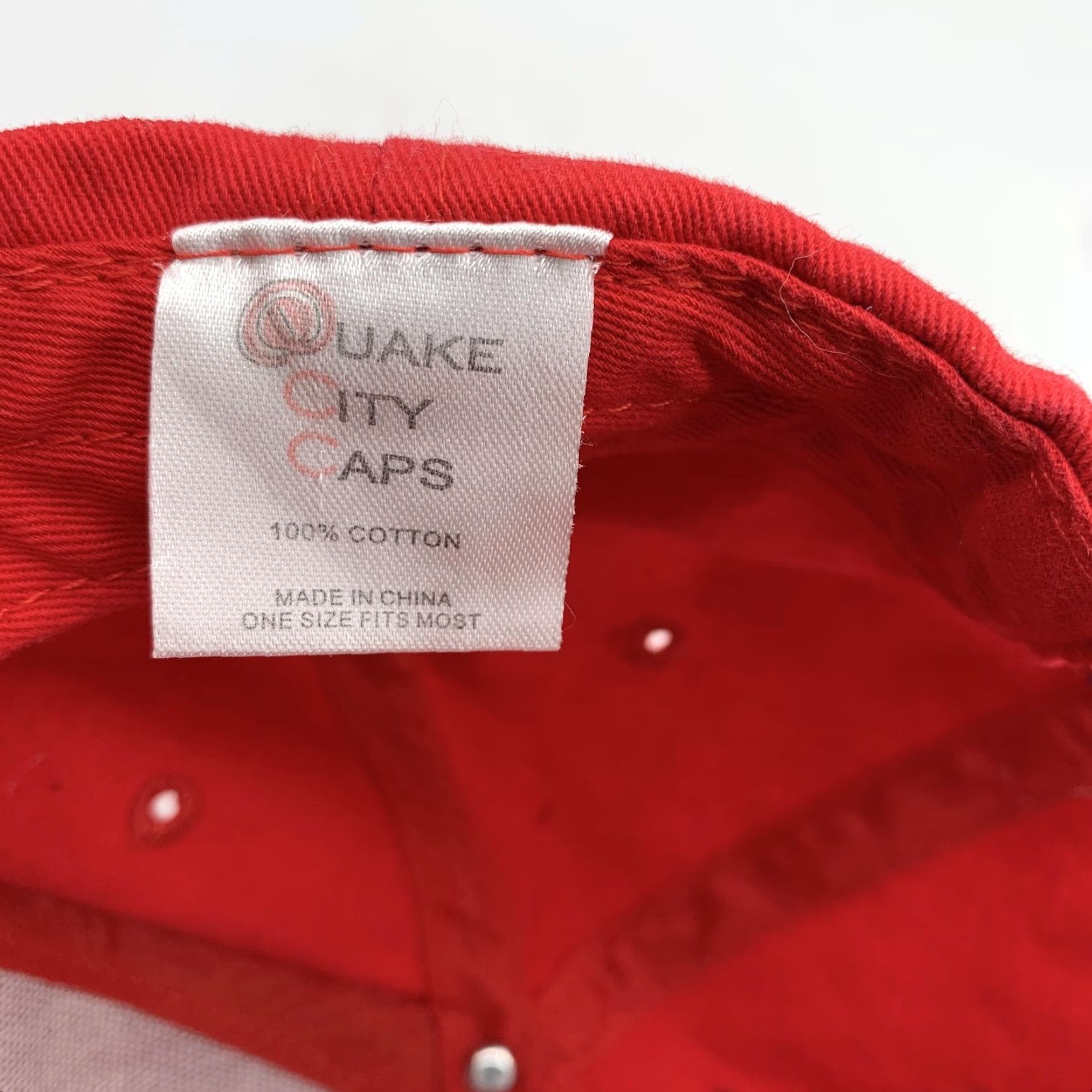 Vintage Coca-Cola Hat Cap Snap Back Mens Red Basketball Logo Quake City Caps One Size Adjustable Twill Cotton Sports Casual Size ONE SIZE - 6 Thumbnail