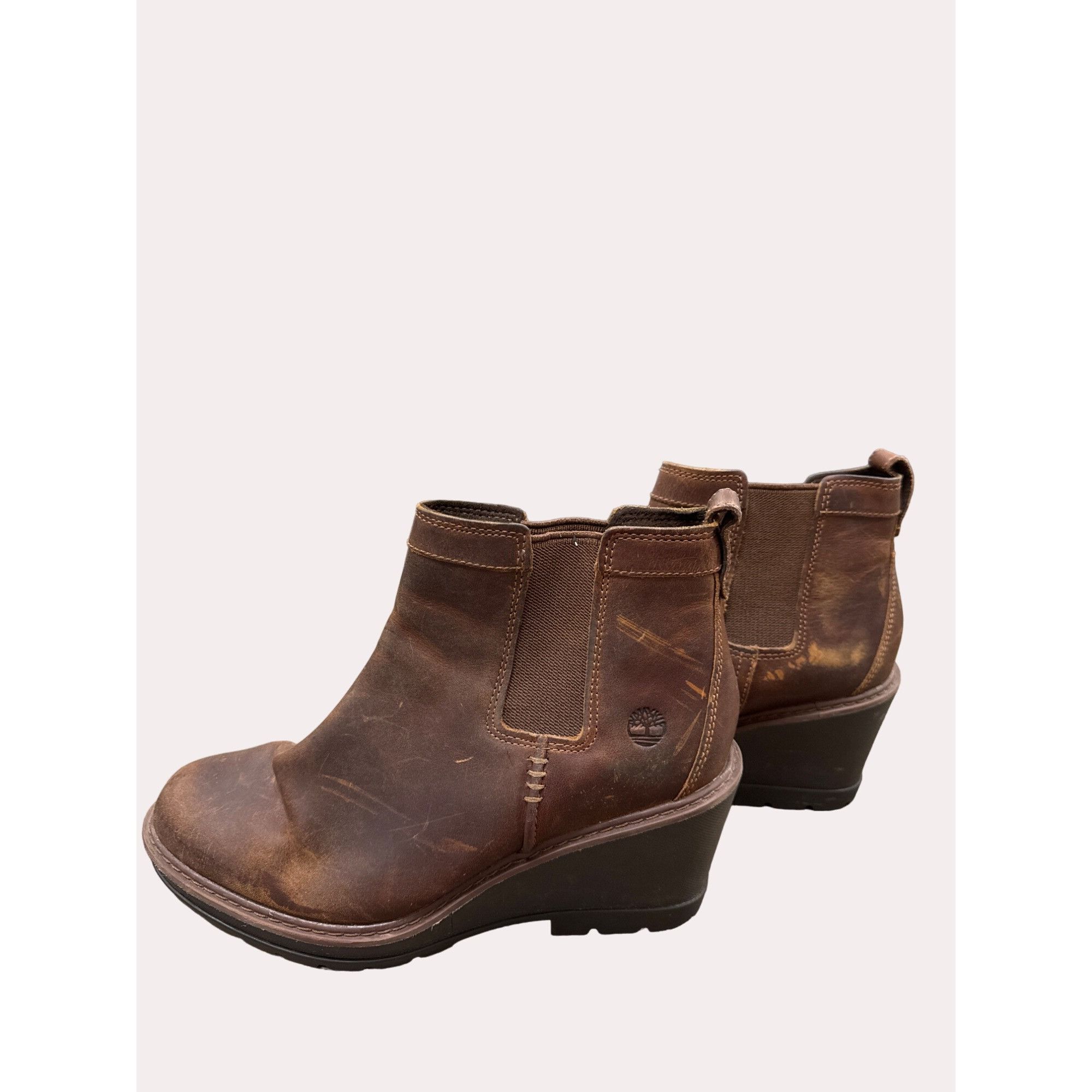 Timberland Timberland grip stick women’s brown leather wedge ankle boot Size US 8.5 / IT 38.5 - 4 Thumbnail