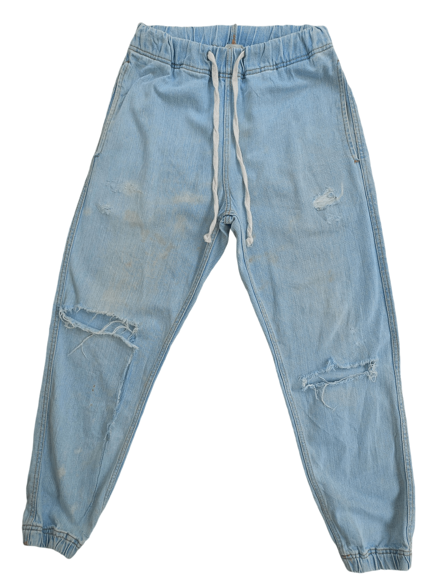 H&M H&M Relaxed Fit Distressed Vintage Streetwear Joggers Size US 26 / EU 42 - 1 Thumbnail