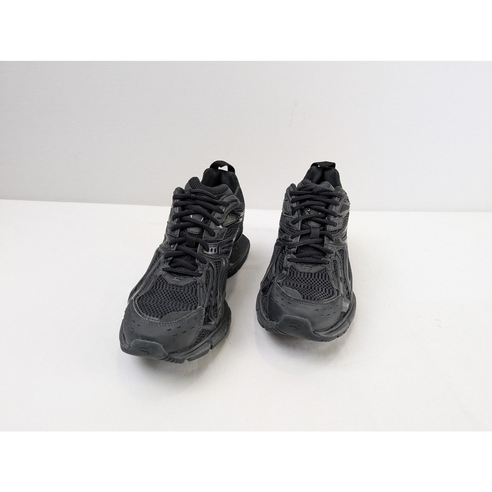 Balenciaga o1rshd1 Mesh Rubber Single X-Pander Sneakers in Black Size US 13 / EU 46 - 8 Thumbnail