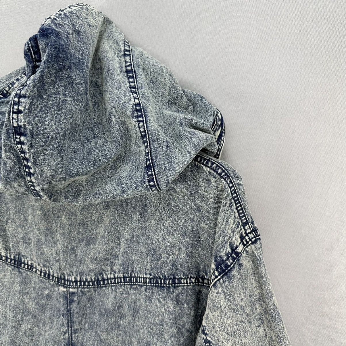 Japanese Brand × Vintage Vintage 90's Ladies Denim Jacket Hoodie by CRYX Size M / US 6-8 / IT 42-44 - 5 Thumbnail