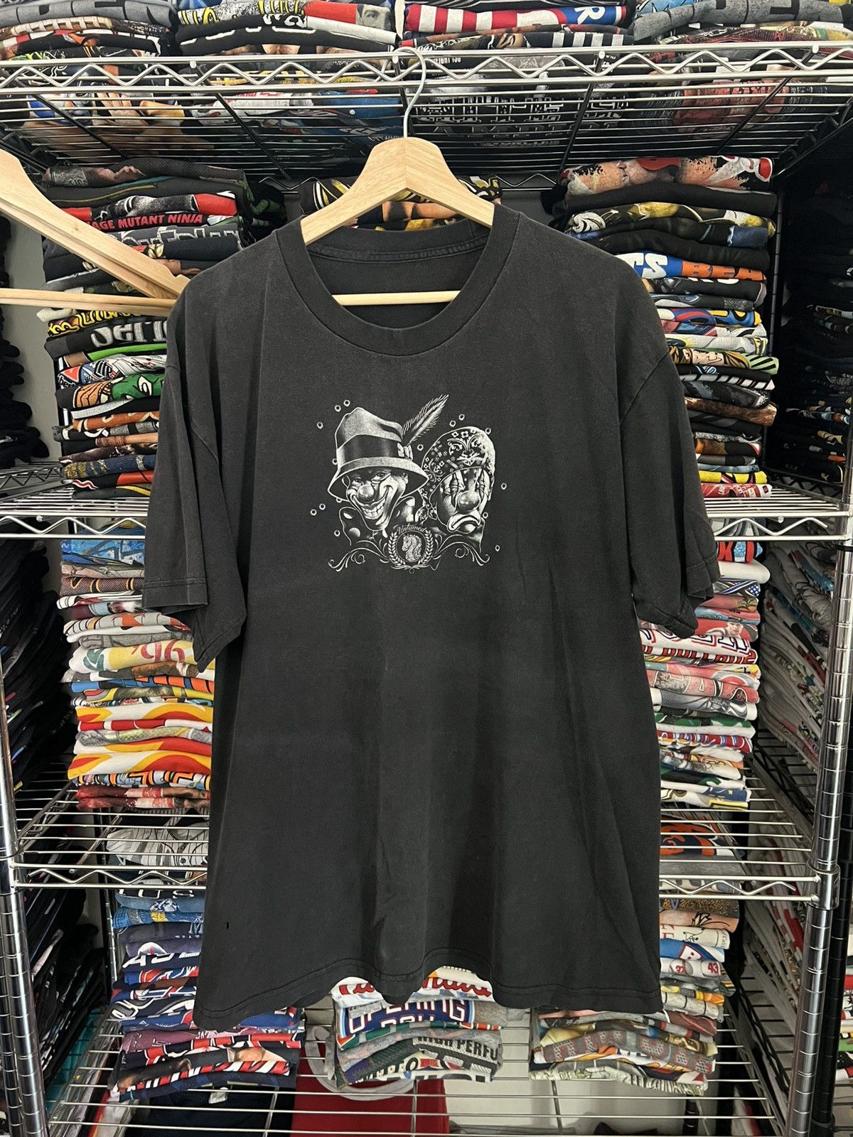Homies 2000s Cholos Smile Now Cry Later Untamed Clowns Chicano Tee Size US XL / EU 56 / 4 - 2 Thumbnail