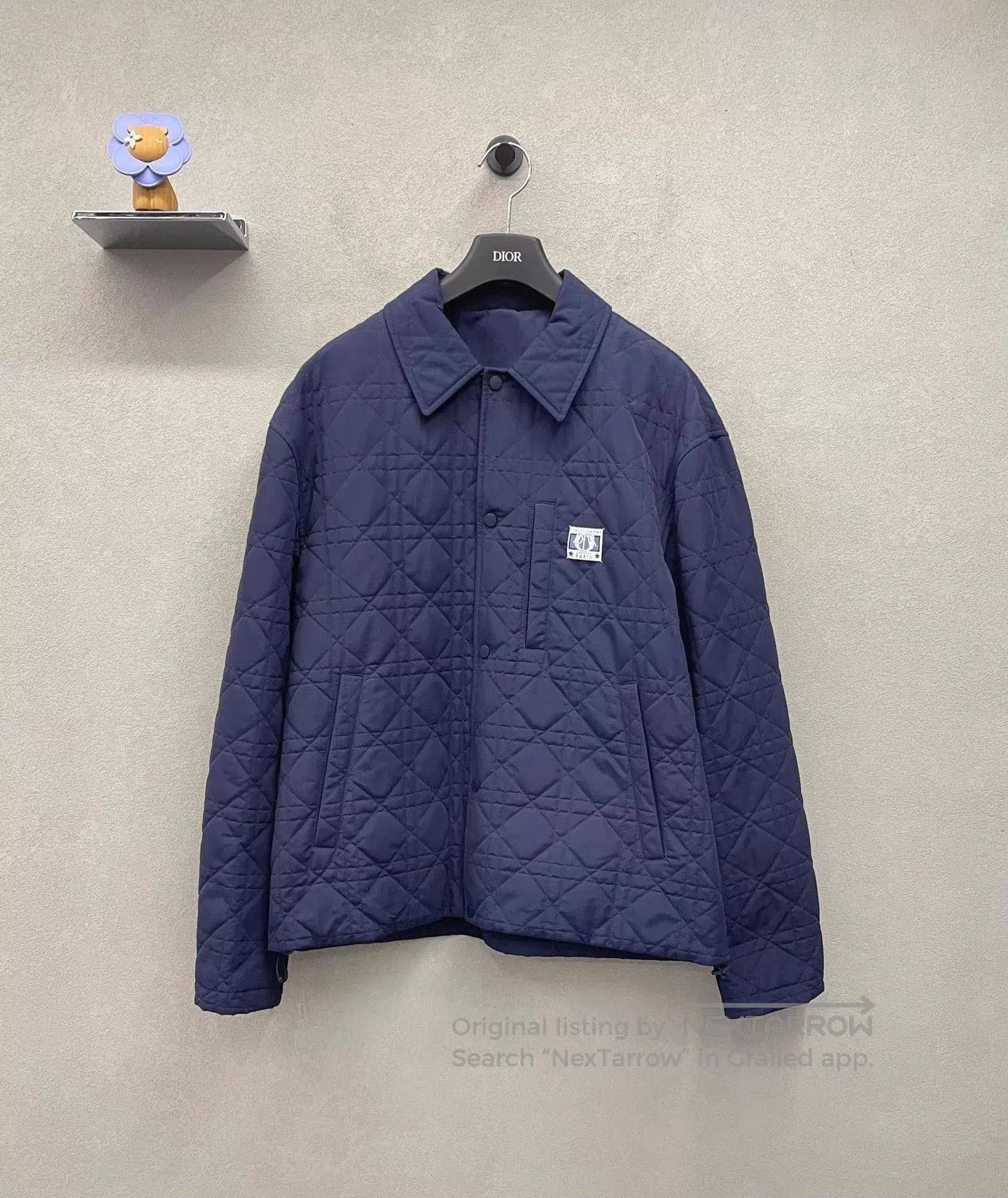 Dior Blue Quilted Light Jacket Size M. Size US M / EU 48-50 / 2 - 1 Thumbnail