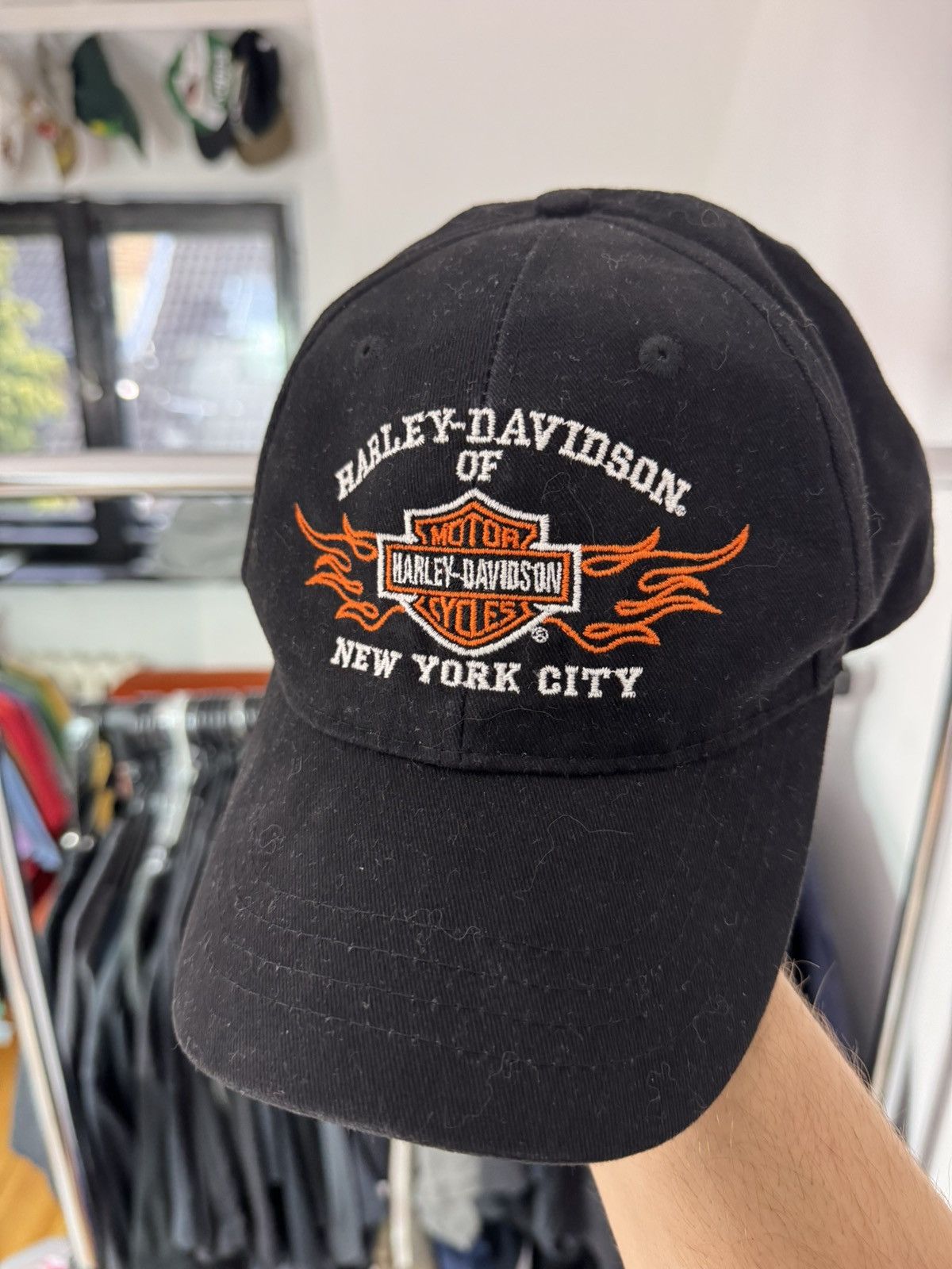 Harley Davidson × Vintage × West Coast Choppers Vintage Harley Davidson New York Hat Embroidered Logo 90s Size ONE SIZE - 1 Thumbnail