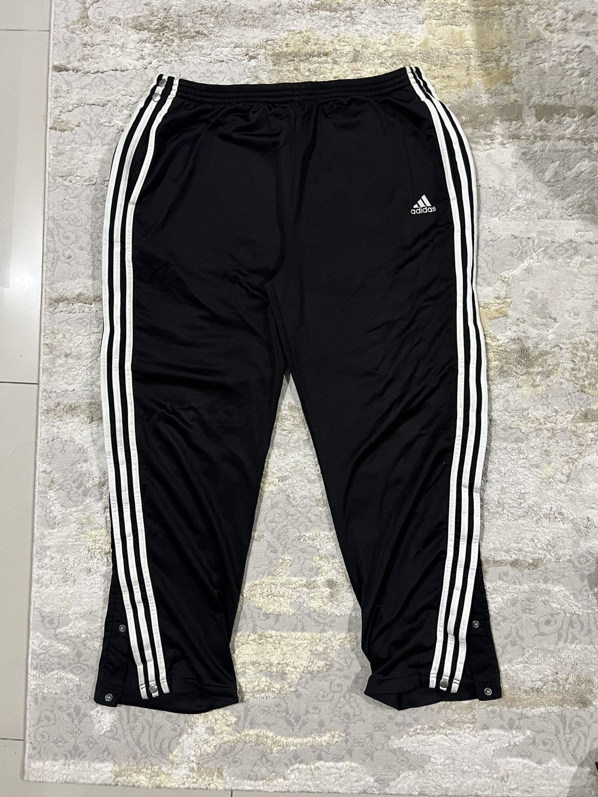 Adidas × Kanye West Y2K Adidas Equipment 3 Striped Side Button Wide Track Pants Size US 38 / EU 54 - 2 Thumbnail