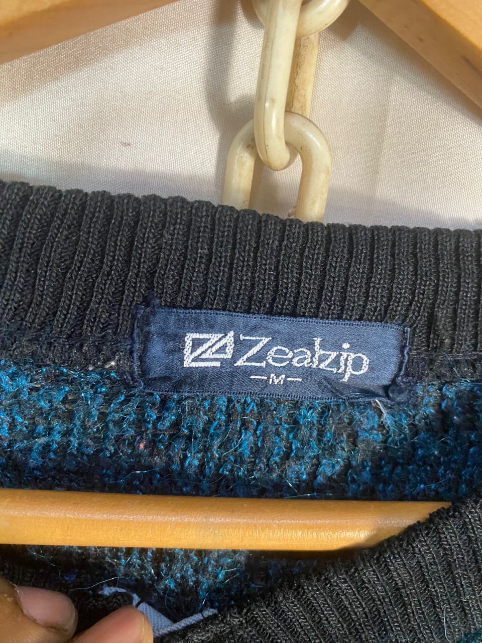 Japanese Brand Vintage zealzip single pocket wool sweatshirt Size US M / EU 48-50 / 2 - 6 Thumbnail