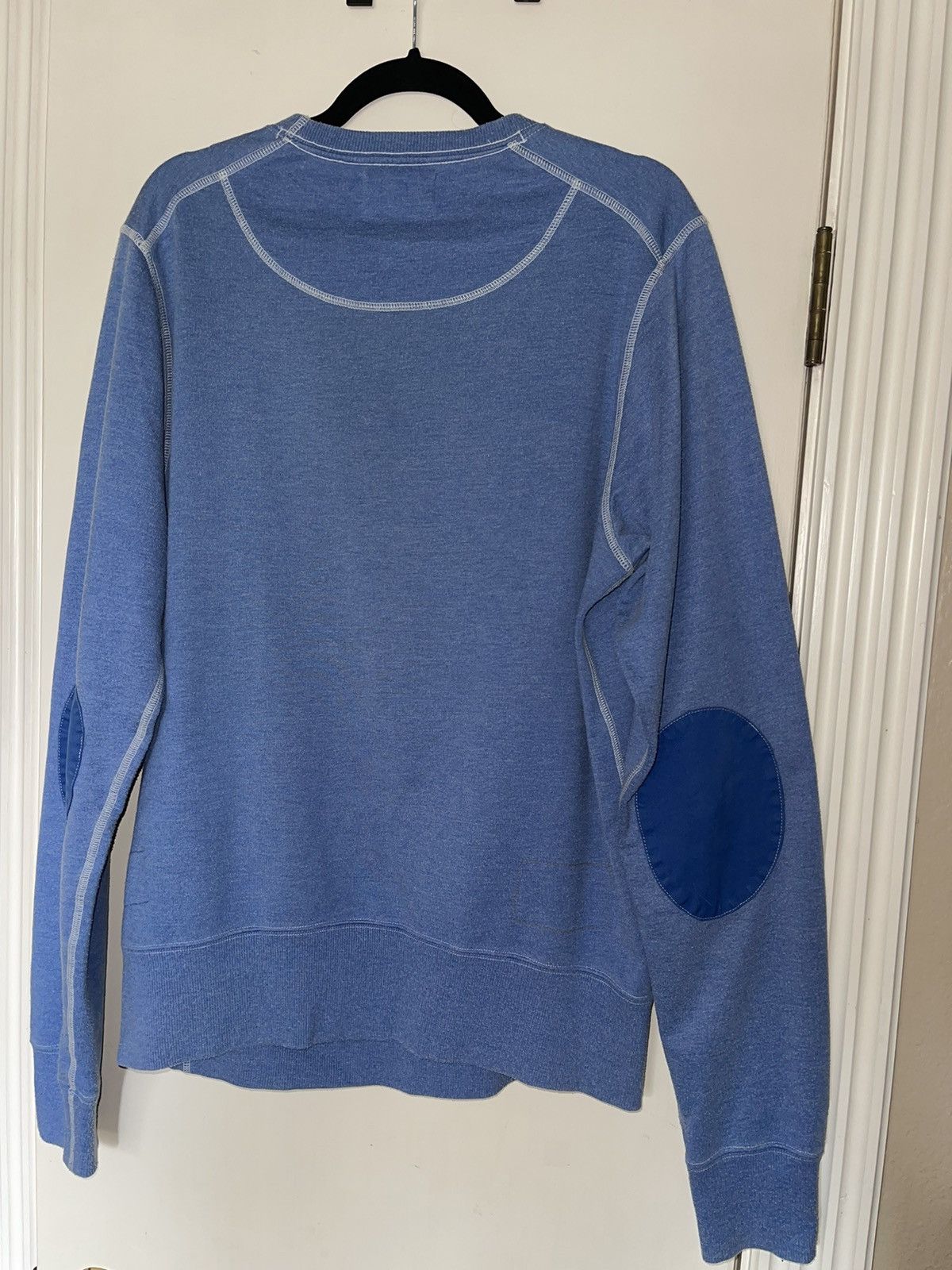 Universal Works Universal Works Crewneck Sweatshirt - Blue Padded Elbow Size US XL / EU 56 / 4 - 2 Thumbnail