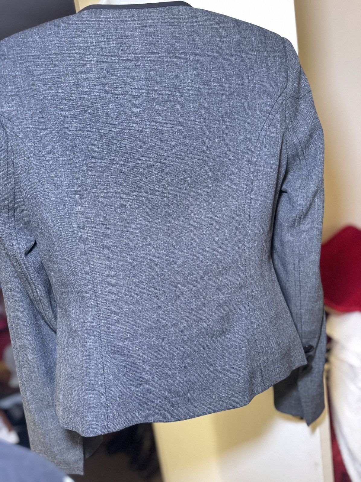 Other Sandro Ferrone Roma Grey Zippered Blazer Jacket Size M / US 6-8 / IT 42-44 - 7 Thumbnail