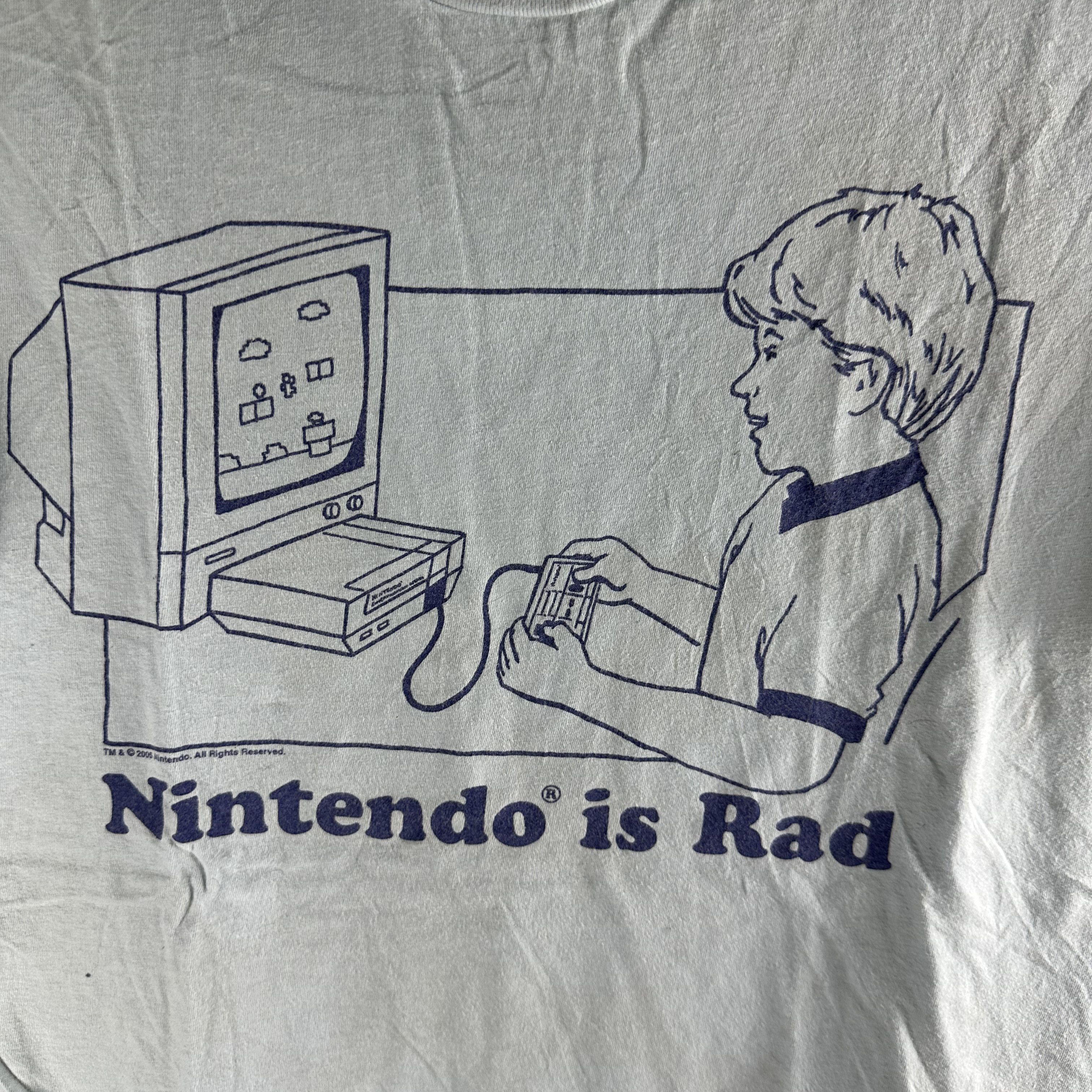 Vintage ​​​Vintage 2005 Nintendo Is Rad Video Game Graphic T-shirt Size US M / EU 48-50 / 2 - 2 Thumbnail