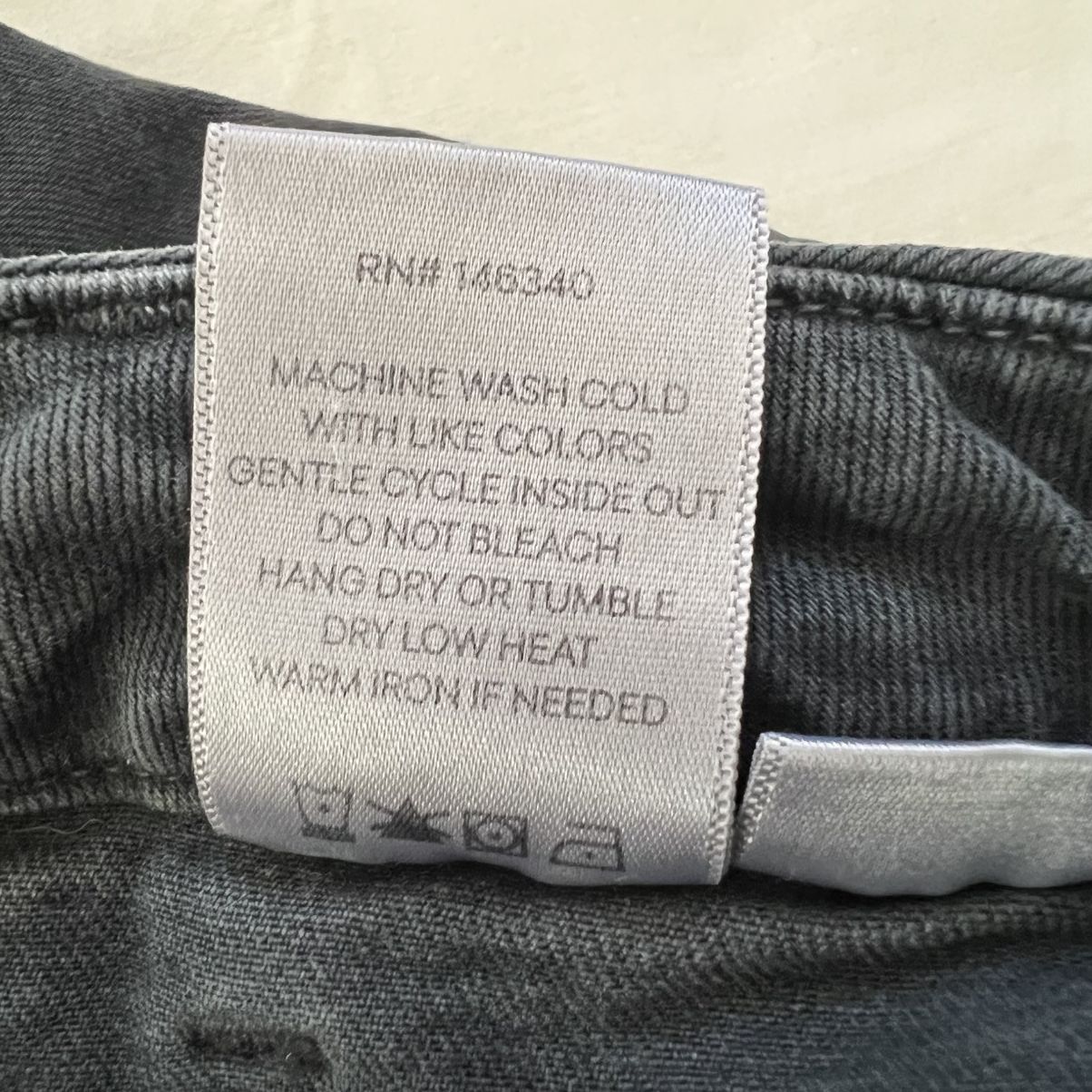 AMO AMO Easy Army Trouser Washed Black Utility Pocket Raw Hem Size 27" / US 4 / IT 40 - 8 Thumbnail