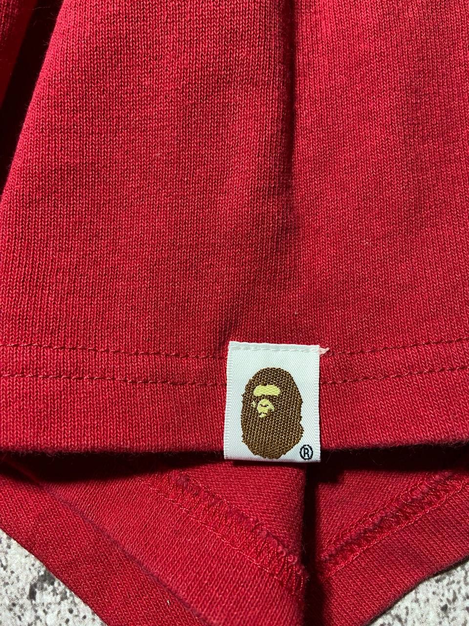 Bape Bape A Bathing Ape Red Big Logo Printed T-shirt Cotton Size US XL / EU 56 / 4 - 10 Thumbnail