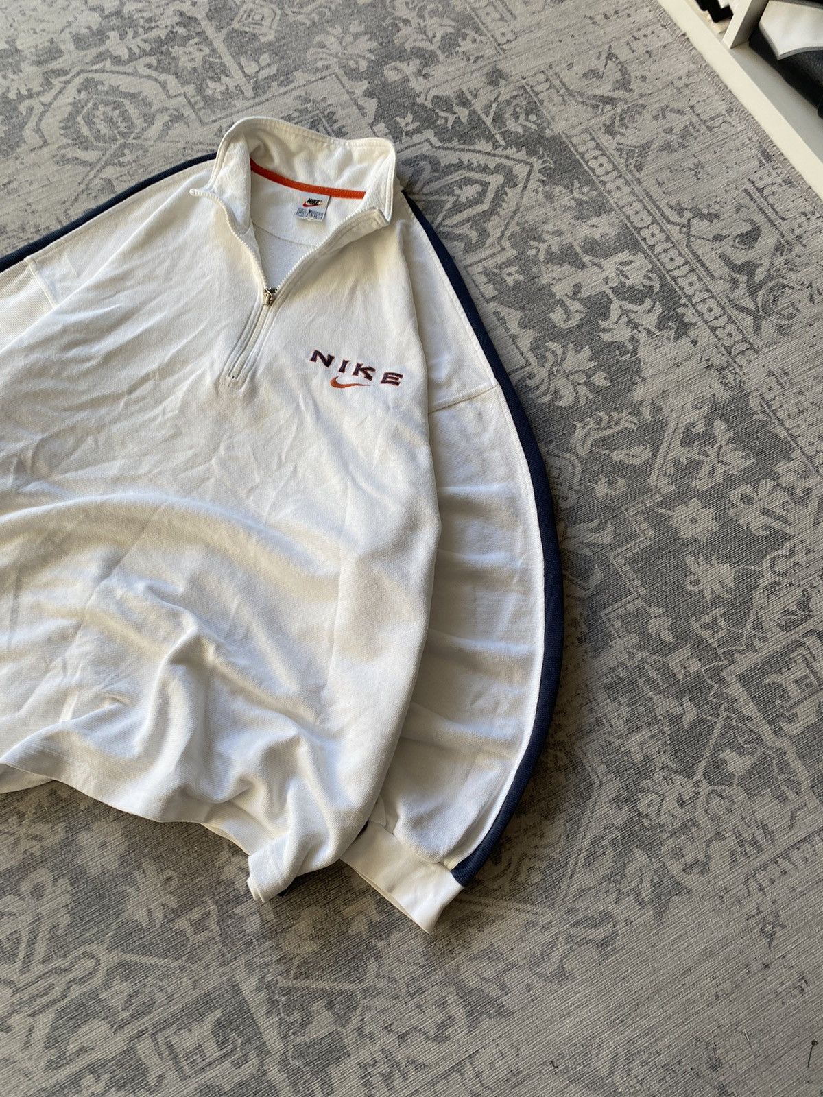 Nike Nike Vintage Track Top Jacket Zip Hoodie Boxy Big Logo Japan Size US XL / EU 56 / 4 - 2 Thumbnail