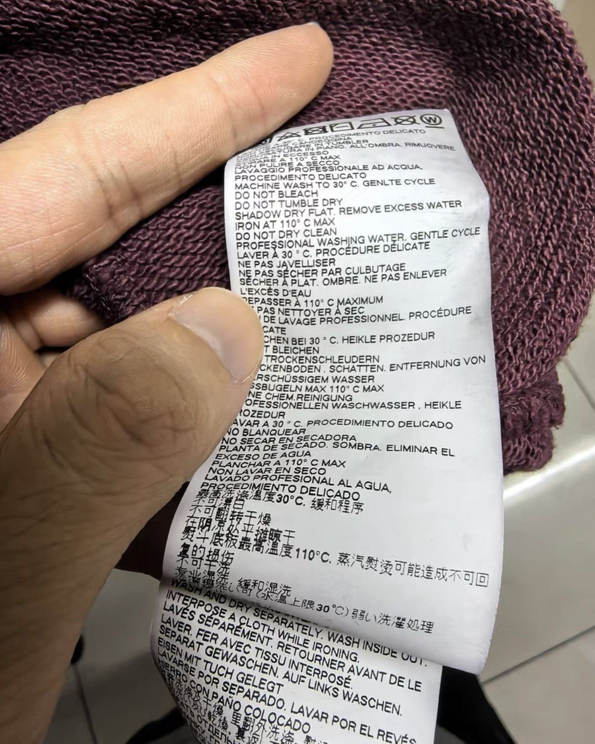 Maison Margiela Maison Margiela Purple Washed Hoodie Size US M / EU 48-50 / 2 - 4 Thumbnail