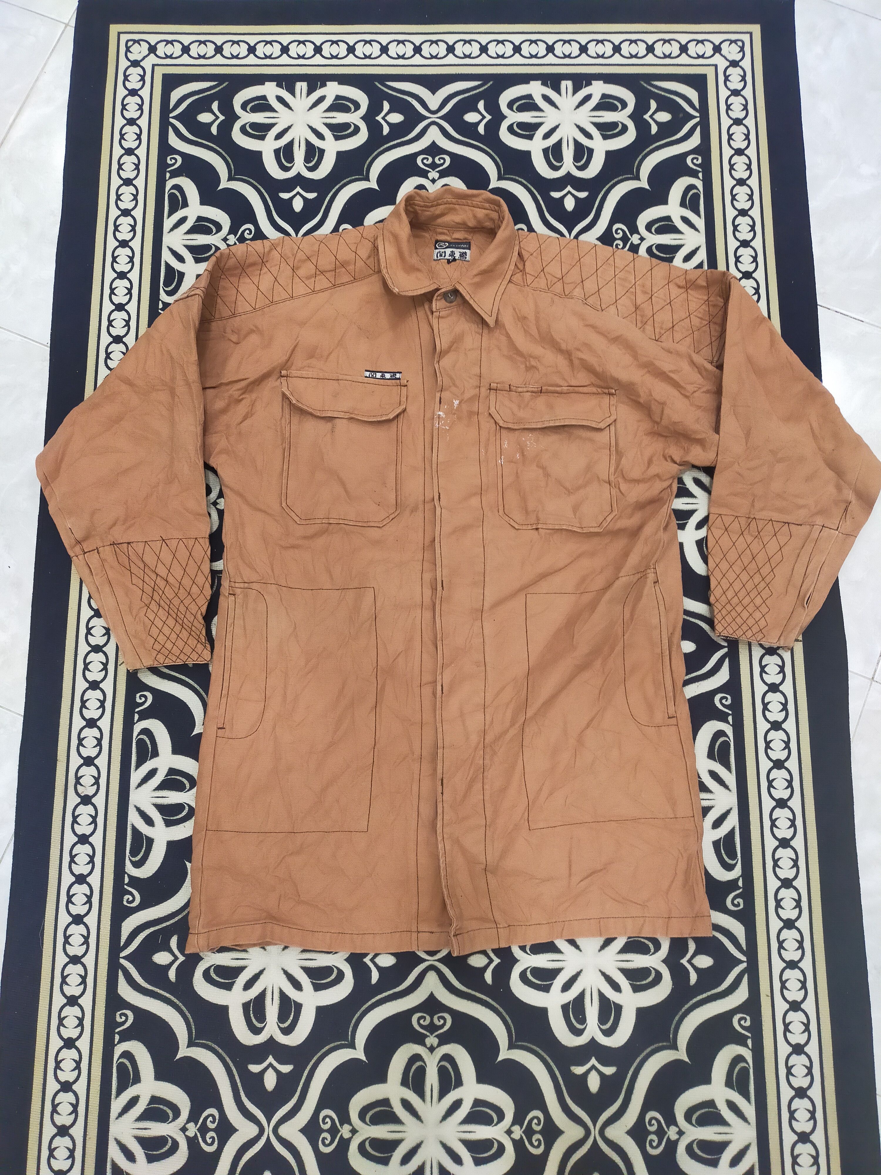Tomokazu Pinstripe Canvas Workwear Jacket – Shinzo