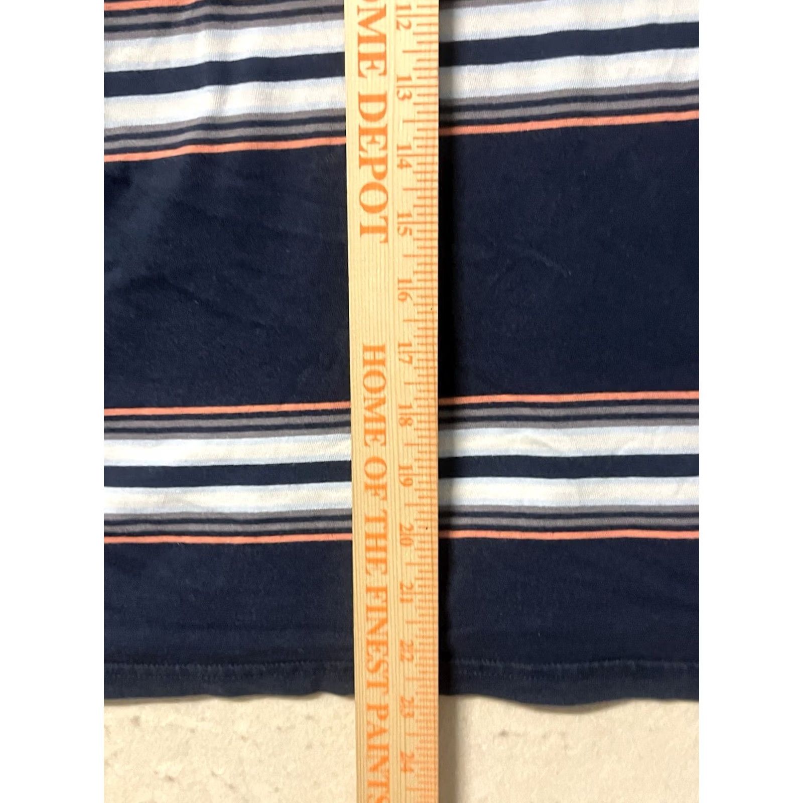 Volcom Volcom T-Shirt Men's Medium Blue Striped Crew Neck Cotton Blend Logo Modern Fit Skateboarding Thorne Regular All Seasons Size US M / EU 48-50 / 2 - 4 Thumbnail