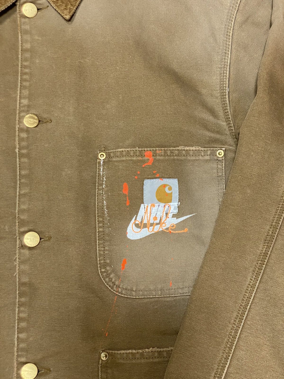 Carhartt Wip Rare Chore Coat 100 Carhartt Wip x Nike jacket size M brown Size US M / EU 48-50 / 2 - 5 Thumbnail