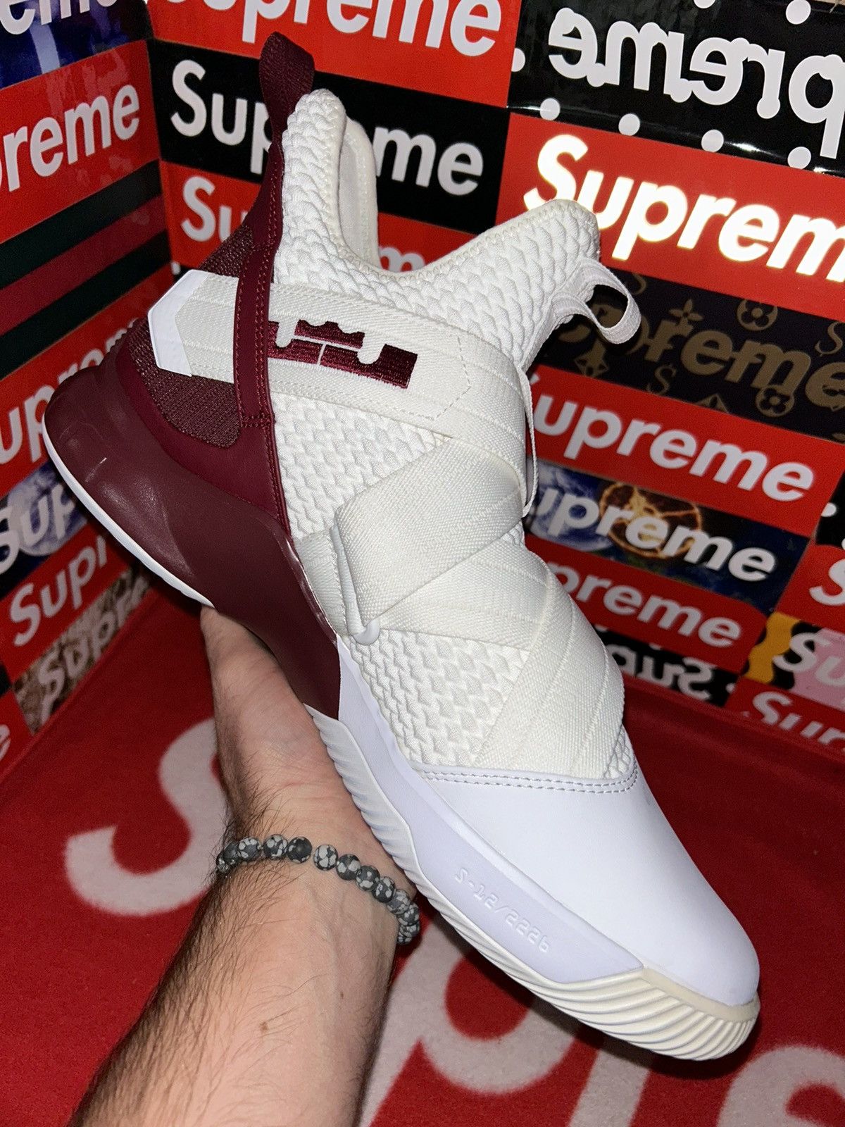 Nike Nike LeBron Soldier 12 TB 'White Team Red' AT3872-109 13 Size US 13 / EU 46 - 7 Thumbnail