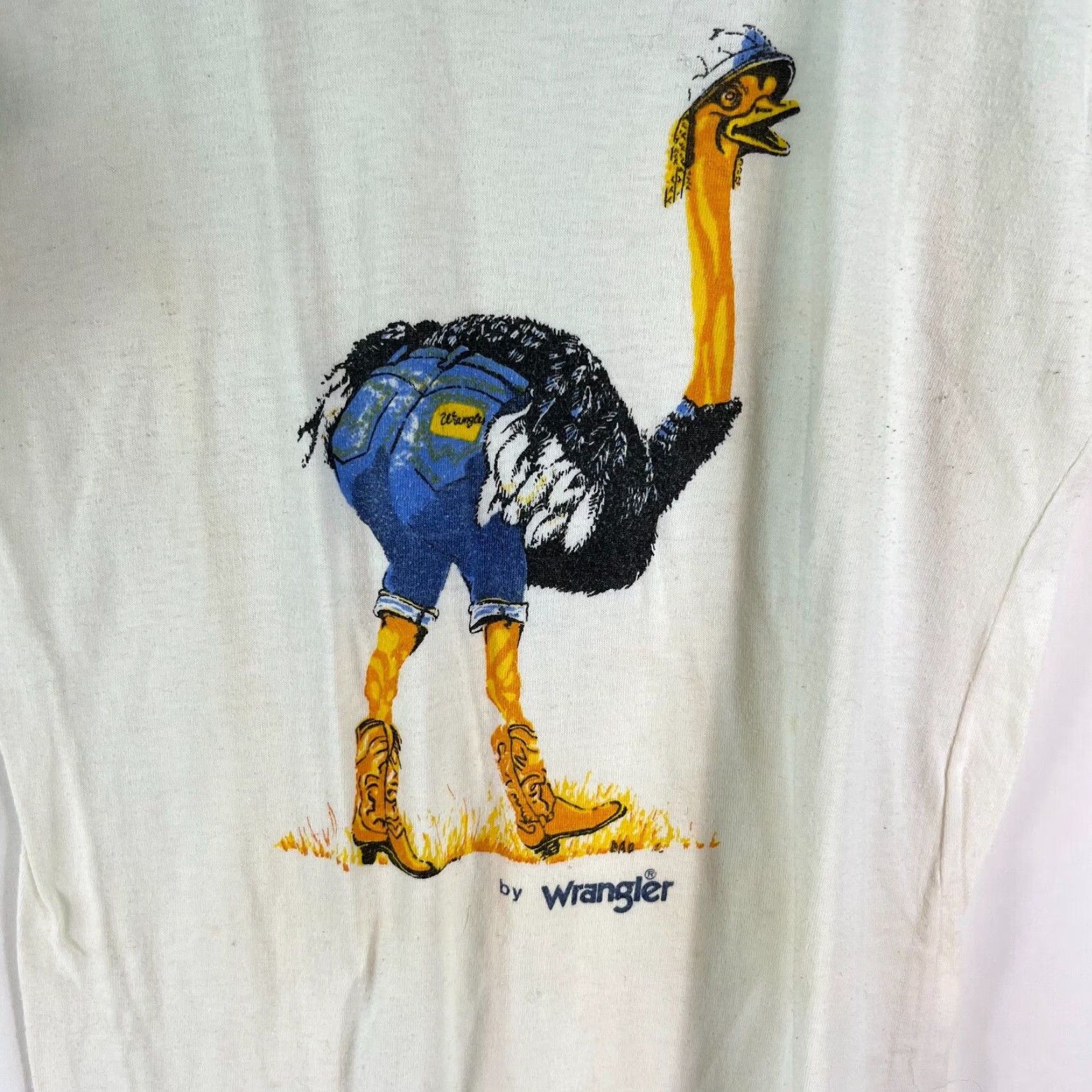 Wrangler Vintage Wrapid Transit From Wrangler Womens Graphic Pullover White T Shirt SZ L Size L / US 10 / IT 46 - 2 Thumbnail