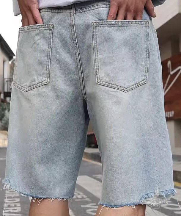 Jean Korean style ripped light jeans shorts Size US 38 / EU 54 - 3 Thumbnail
