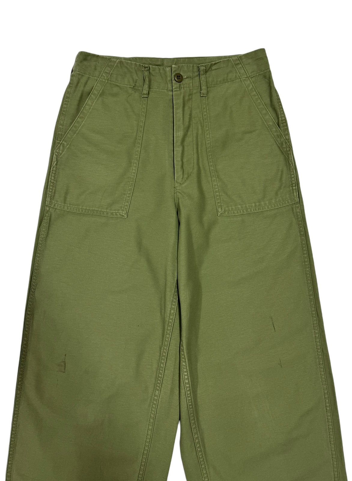Japanese Brand Coen Co.Ltd Japan Fatigue Olive Green Pant Size US 30 / EU 46 - 4 Thumbnail
