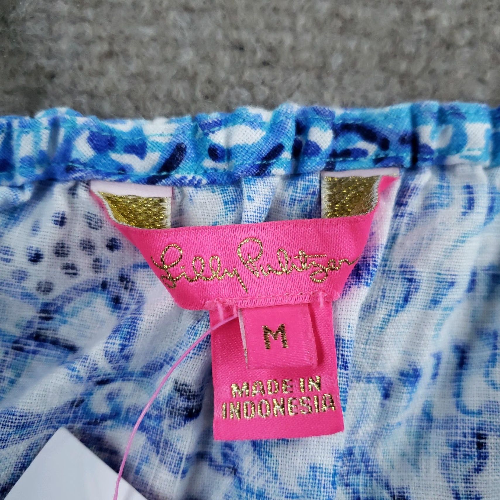 Lilly Pulitzer Lilly Pulitzer Jaydan Linen Dress Womens M Amalfi Blue Seashell 012797 Sundress Shift Sleeveless Geometric Beach Casual Travel Linen 100% Size M / US 6-8 / IT 42-44 - 6 Thumbnail