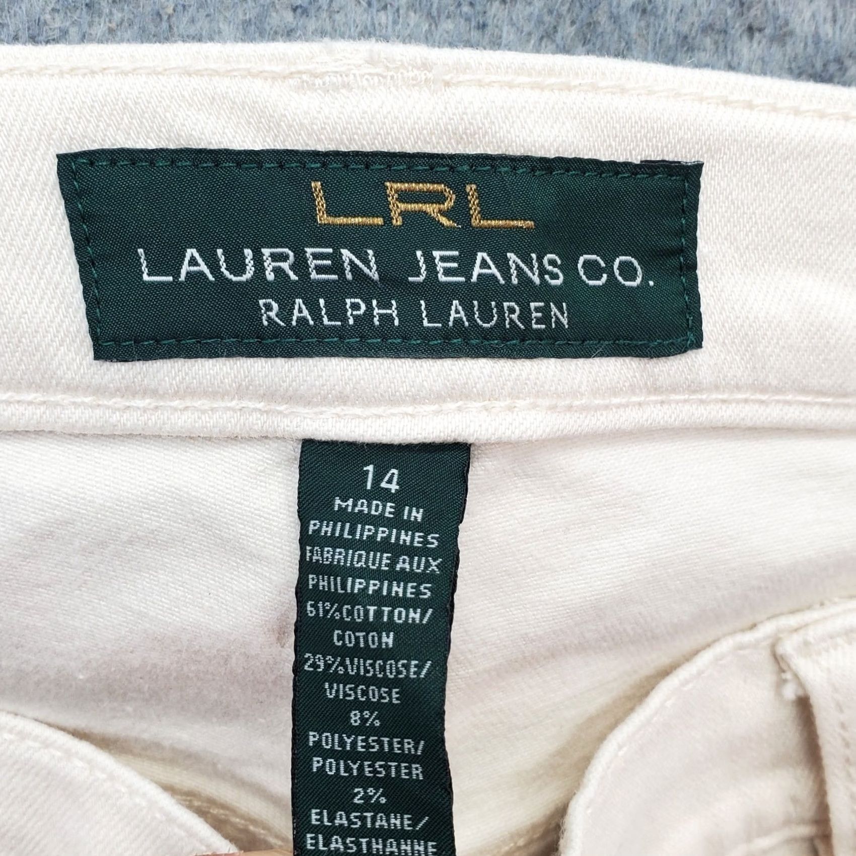 Ralph Lauren Lauren Ralph Lauren Jeans Womens 14 Tan Classic Fit Stretch Straight Leg Size 36" / US 14 / IT 50 - 7 Thumbnail