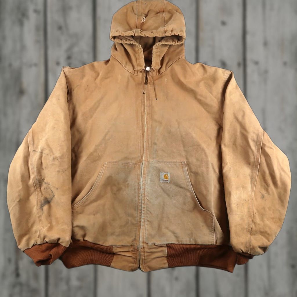Carhartt Carhartt Jacket Size 2XL Hooded Work Canvas Union Classic Zip USA Brown J131 Size US XXL / EU 58 / 5 - 1 Thumbnail