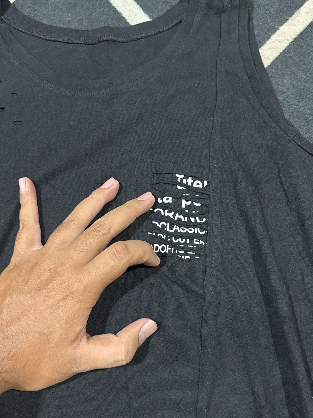 Le Grande Bleu (L.G.B.) Tanktop Asymmetrical Japanese Styled ifsix lgb Size US M / EU 48-50 / 2 - 5 Thumbnail