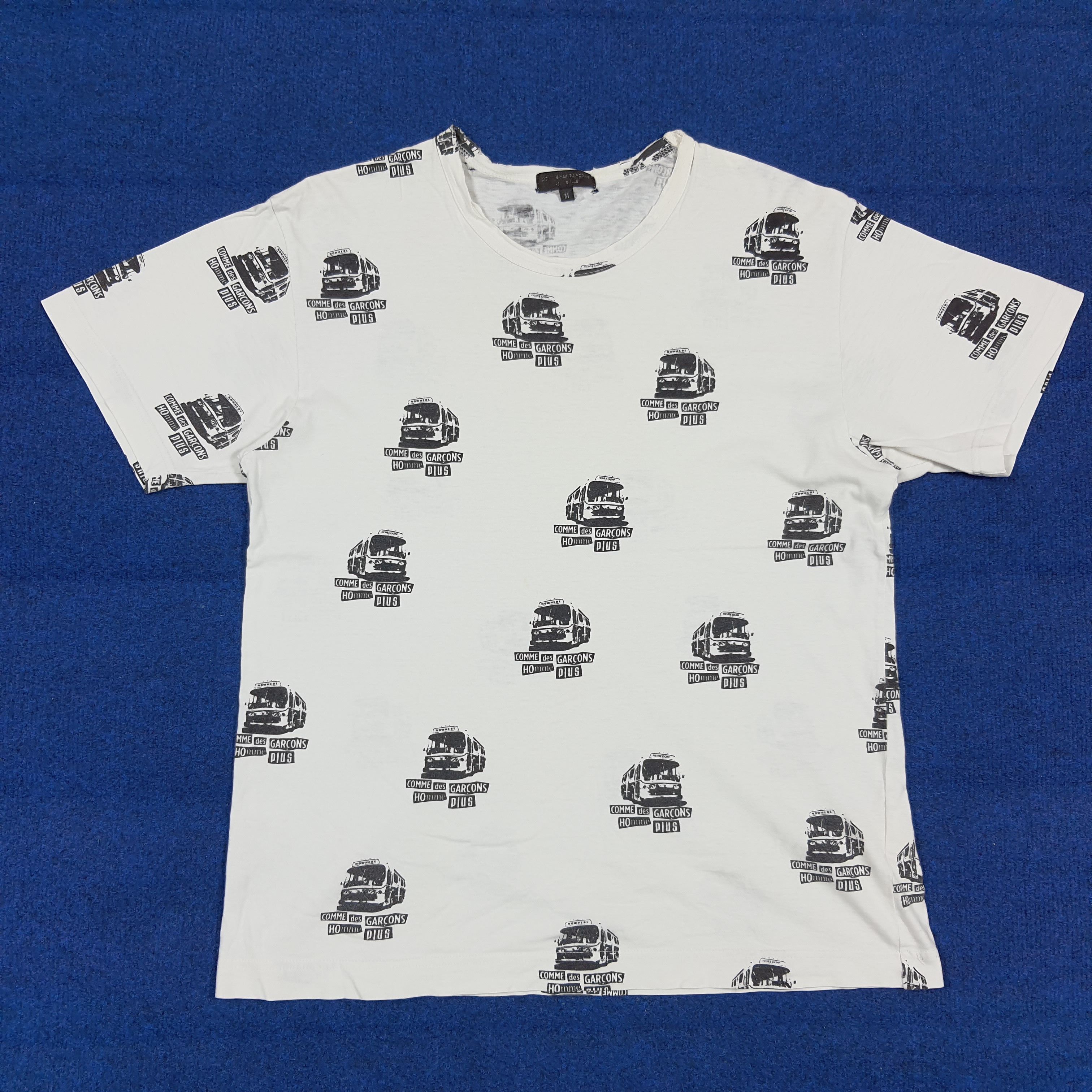 Comme des Garcons Homme Plus Rare Comme des Garcons All Over Bus Graphic Tee C294N48 Size US M / EU 48-50 / 2 - 1 Thumbnail