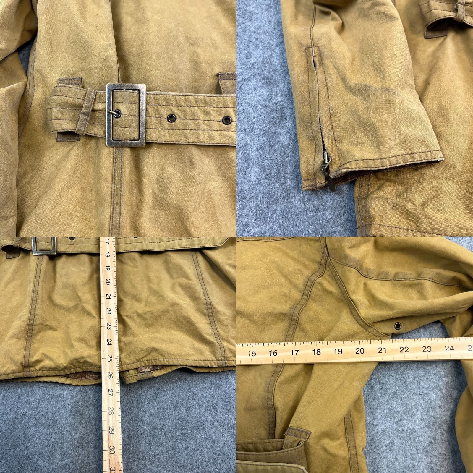 Barbour VINTAGE Barbour International Jacket UK 16 Tan Womens Wax Made England 3 Warrant Size XXL / US 16-18 / IT 52-54 - 9 Thumbnail
