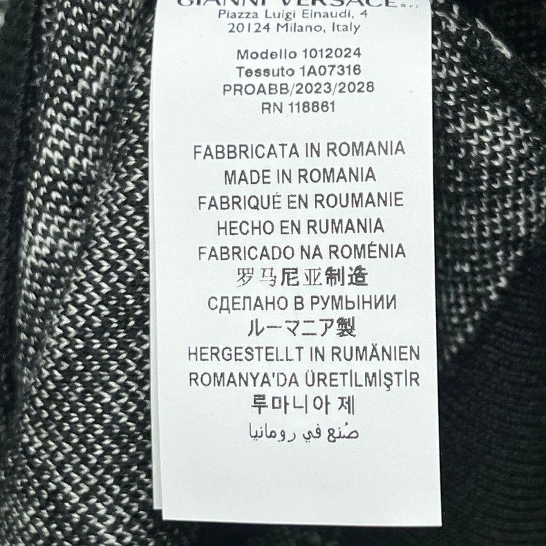 Versace Versace Black and white color-blocked Medusa crewneck card Size M / US 6-8 / IT 42-44 - 6 Thumbnail