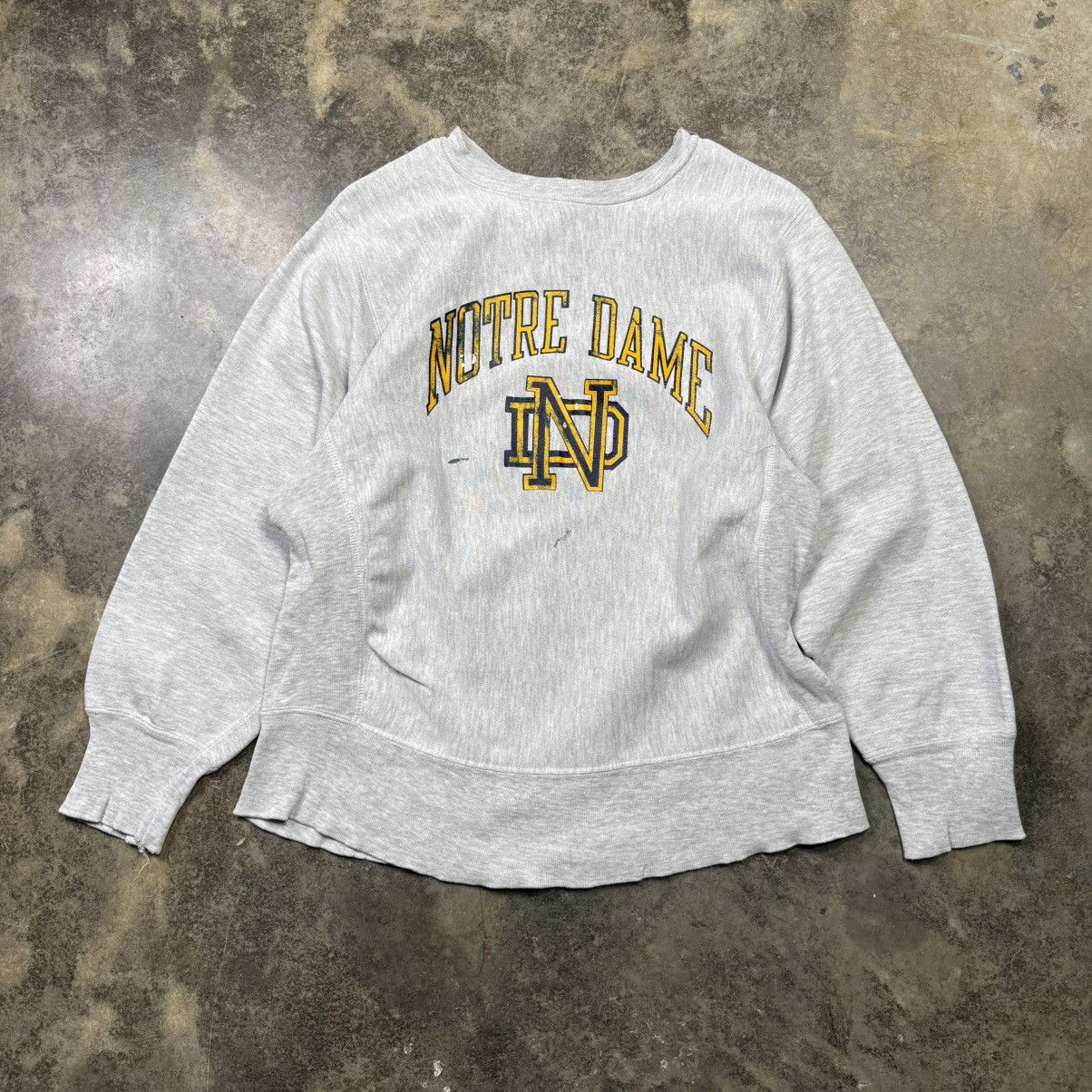 Champion vintage 80s champion reverse weave notre dame university Size US M / EU 48-50 / 2 - 2 Thumbnail