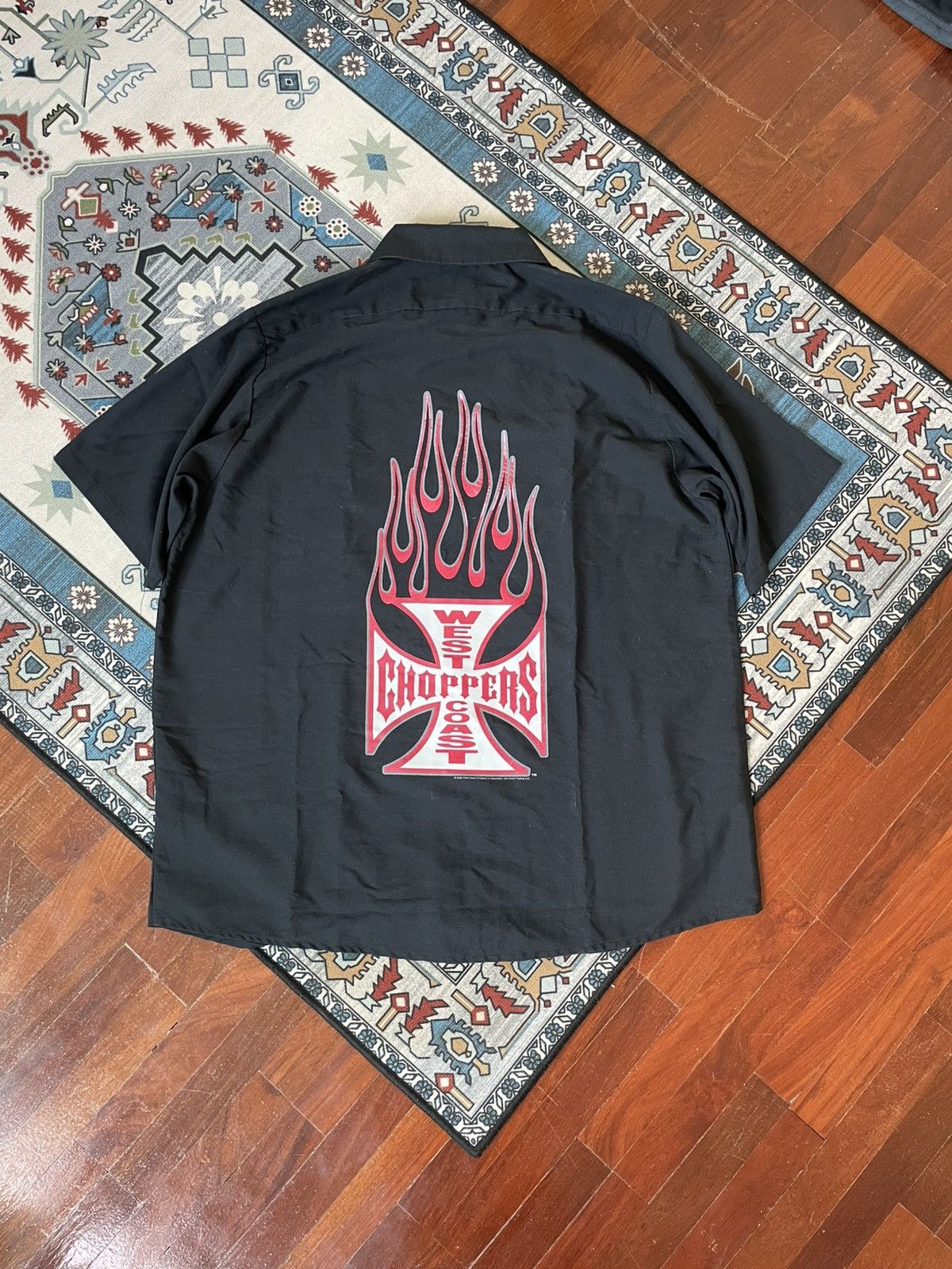 West Coast Choppers Vintage West Coast Choppers Work Wear fire LOGO 2004’s Size US XL / EU 56 / 4 - 1 Thumbnail