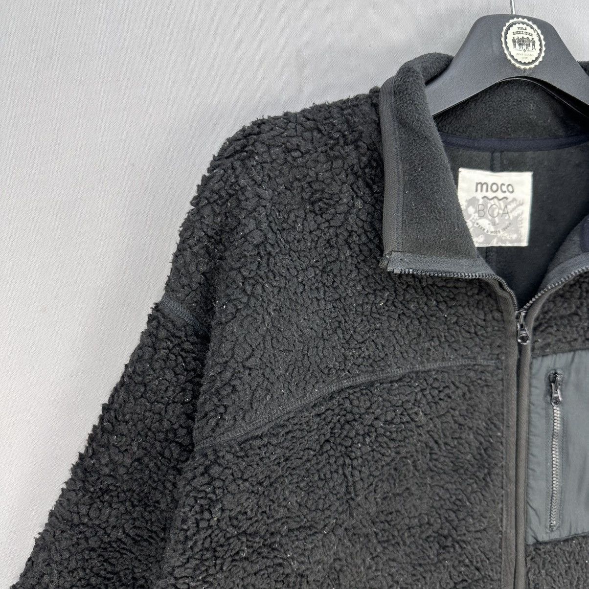 Japanese Brand Moco Boa Sherpa Zipper Jacket Outdoor Winter Size US M / EU 48-50 / 2 - 2 Thumbnail