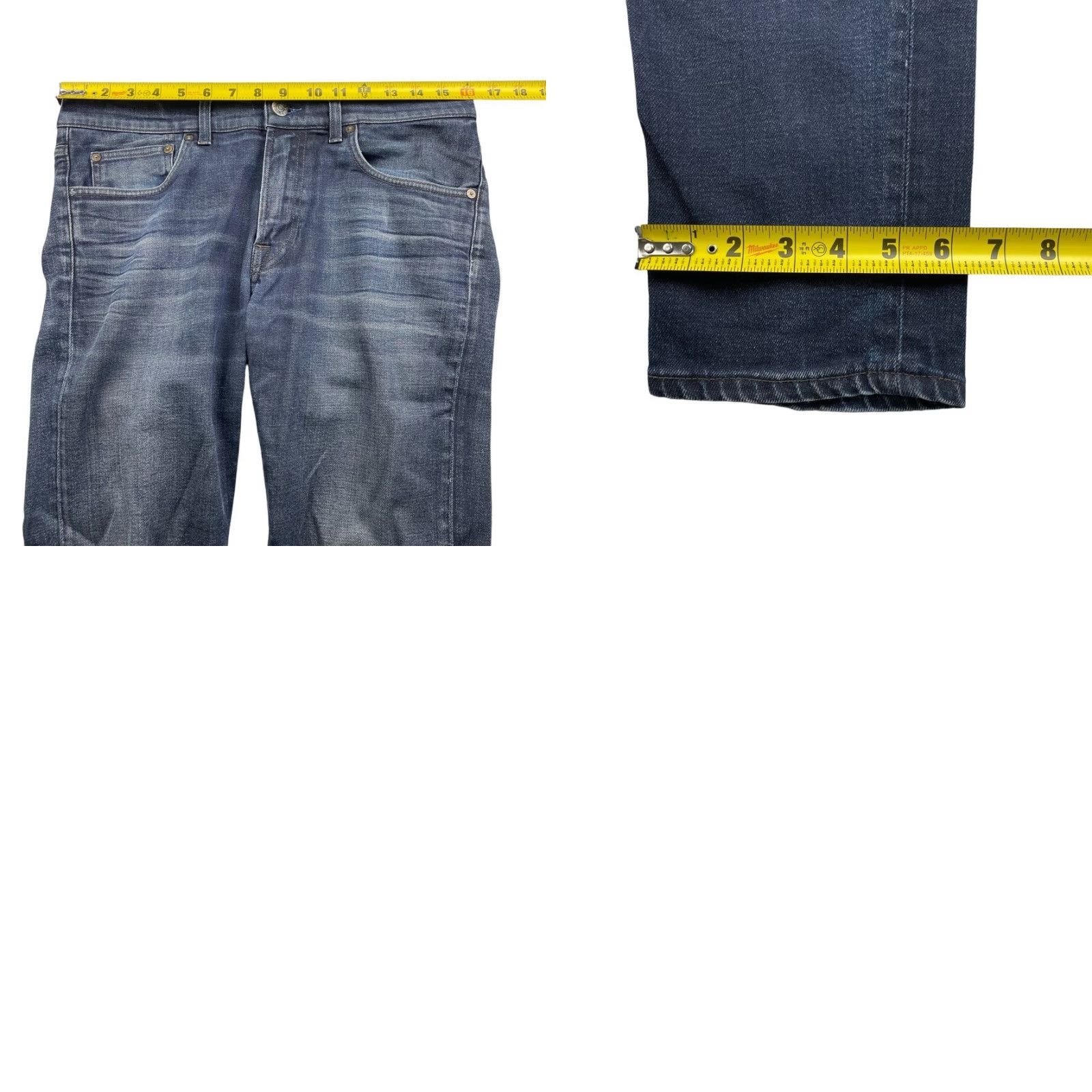Acne Studios Acne Studios Jeans Ace Oreo 5-Pocket Denim Medium Wash Blue 32x34 Mens Straight Classic Distressed Pockets Size US 32 / EU 48 - 8 Thumbnail