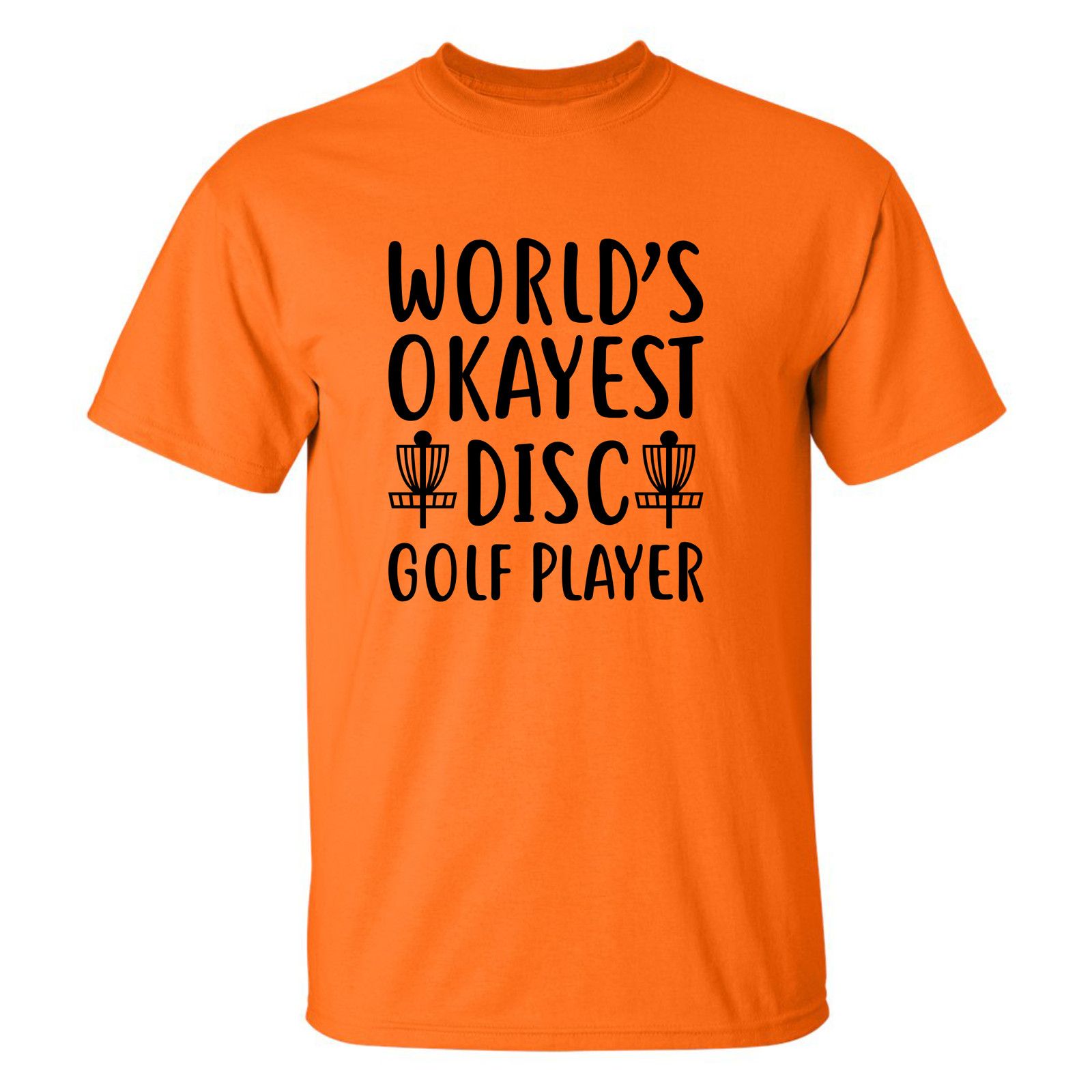 Gildan Disc Golf T Shirt Worlds OKAYEST DISCGOLFER Funny Shirt Size US XL / EU 56 / 4 - 1 Thumbnail
