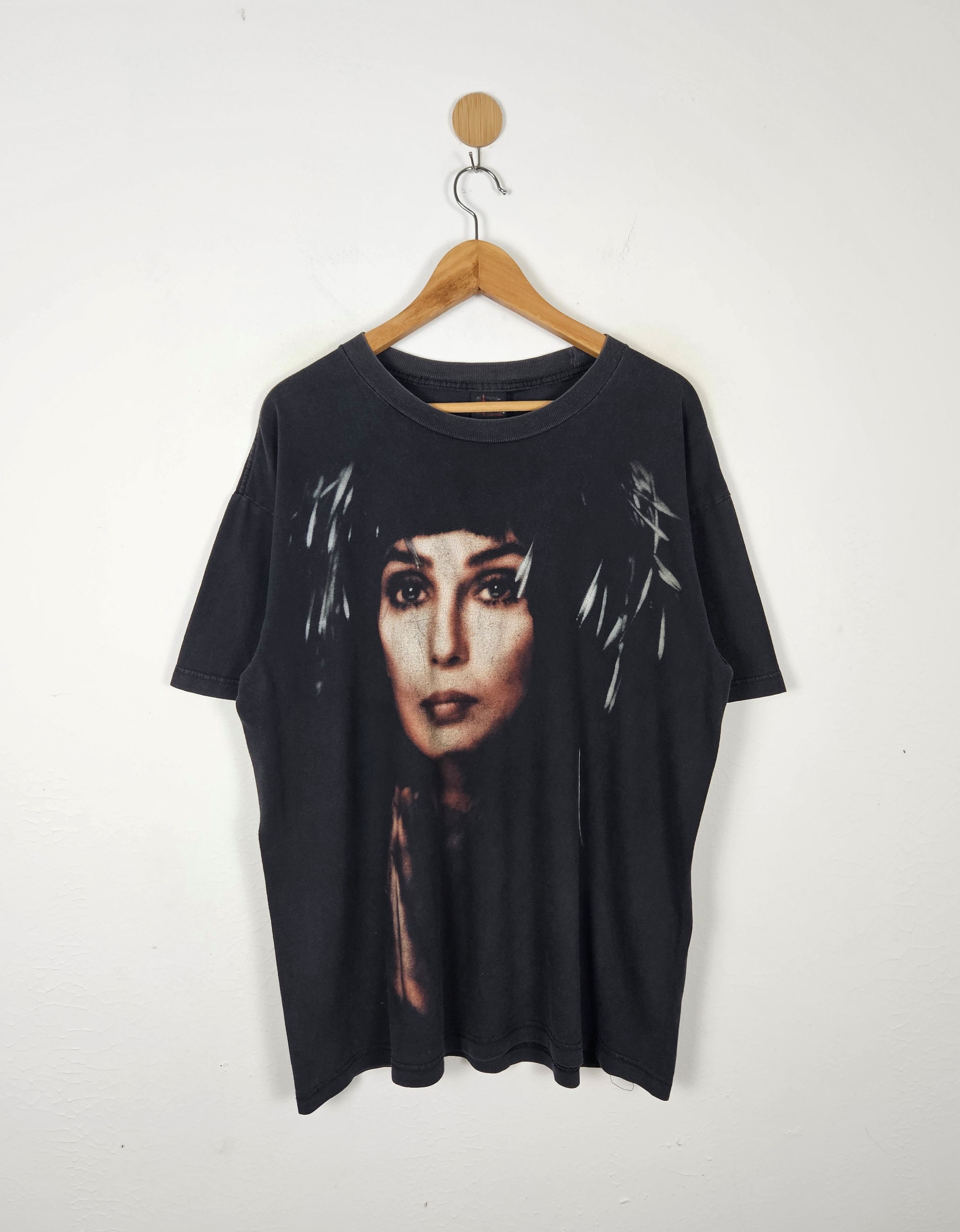 image of Band Tees x Tour Tee Vintage Cher 90's Do You Believe Shirt in Black, Men's (Size Large)