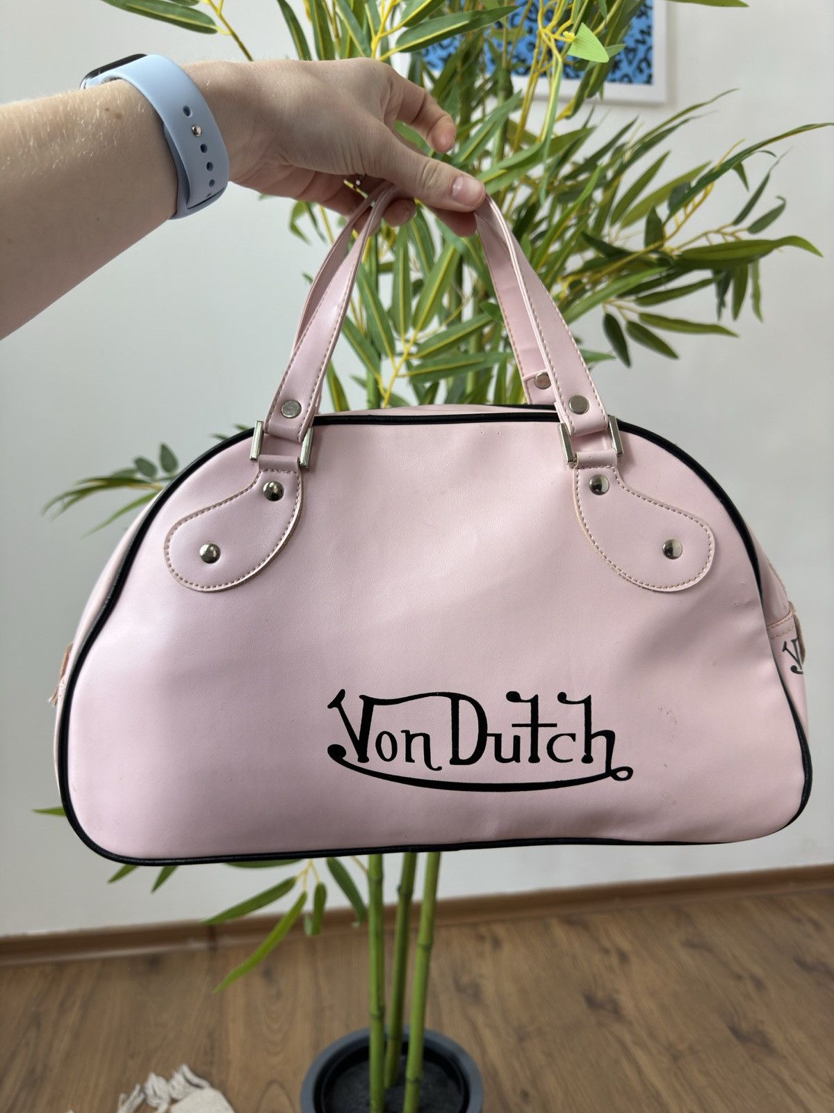 Von Dutch VINTAGE VON DUTCH LACQUER CUTE PINK HANDLE BAG Size ONE SIZE - 4 Thumbnail